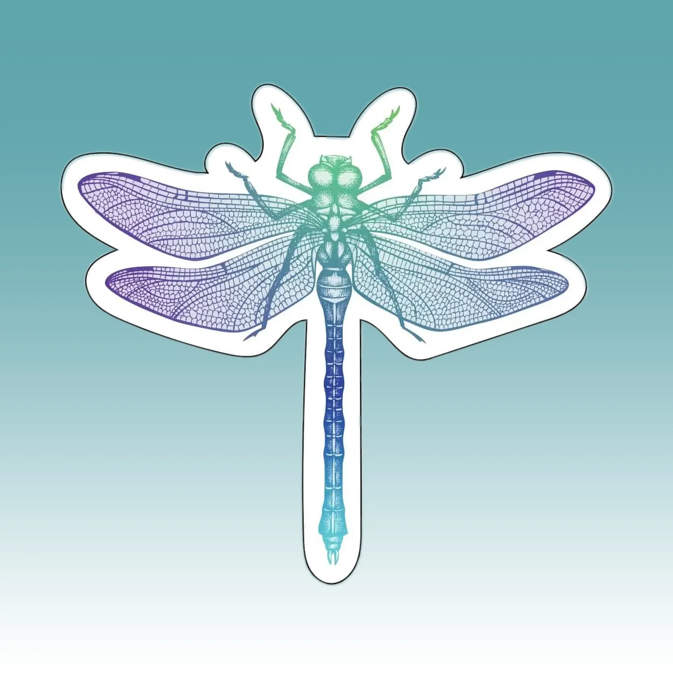 Dragonfly Die Cut Sticker - Counter Couture.jpg
