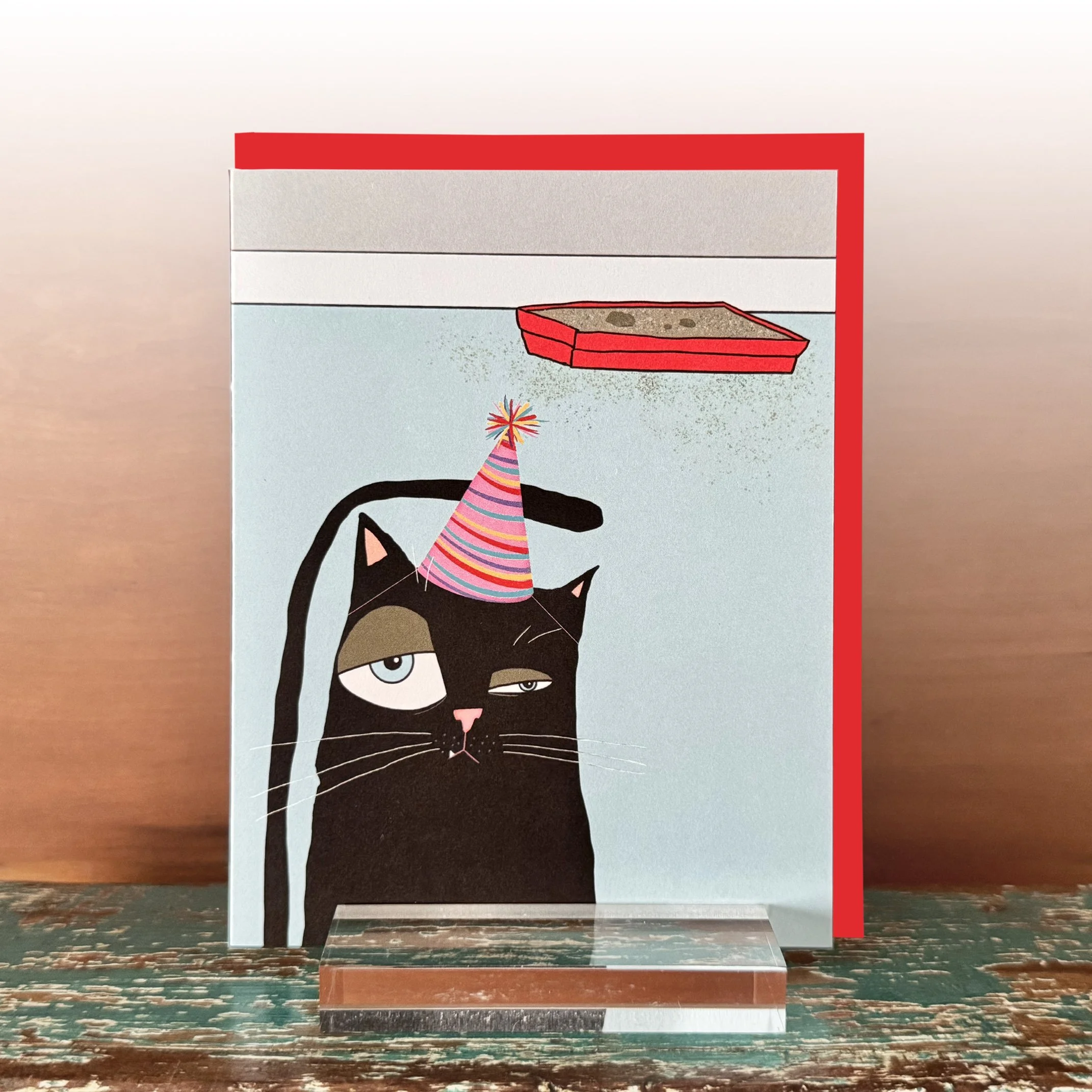 IMG_2621 Cat Party Started Birthday Card - Mincing Mockingbird.jpg
