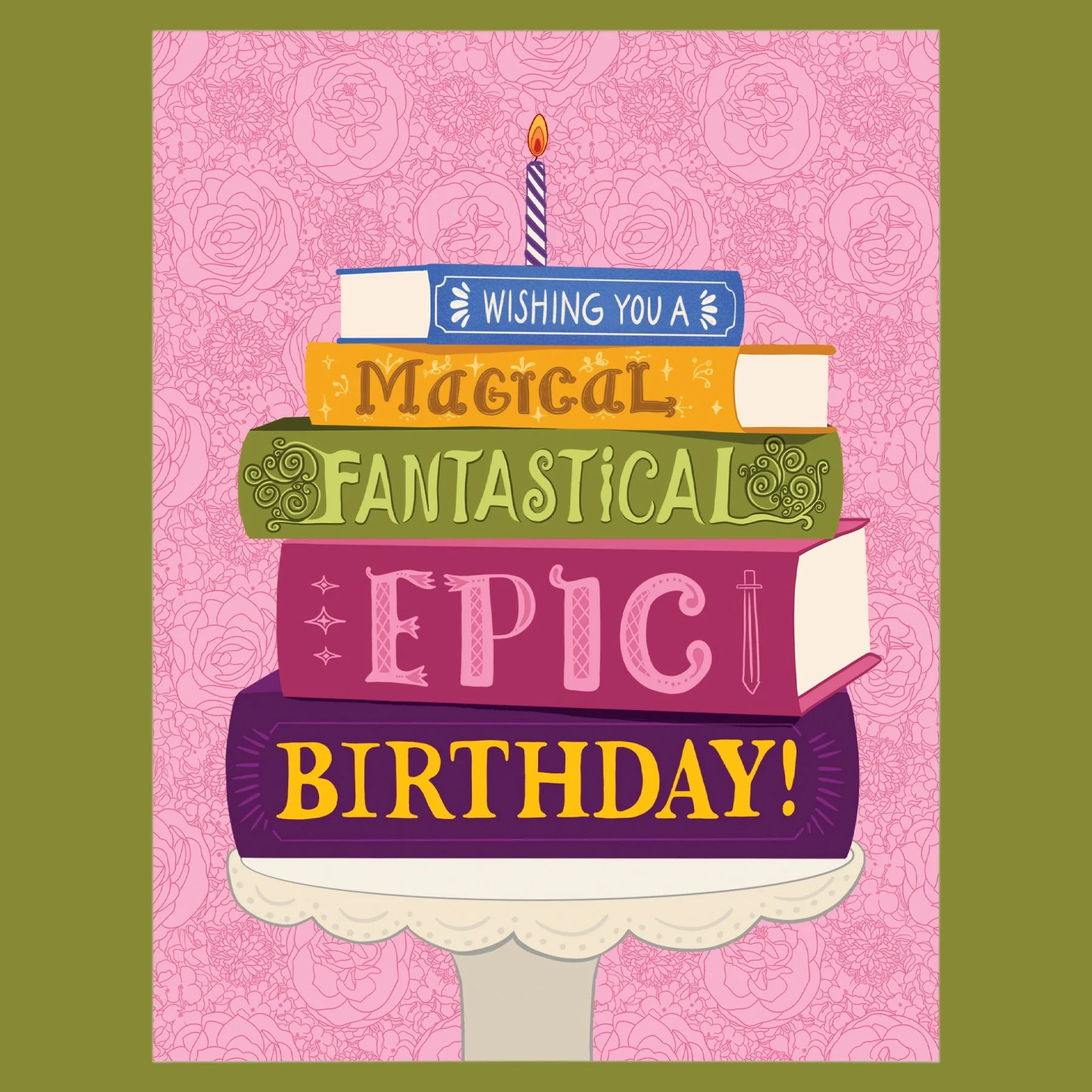 Book-Lovers Epic Birthday Greeting Card