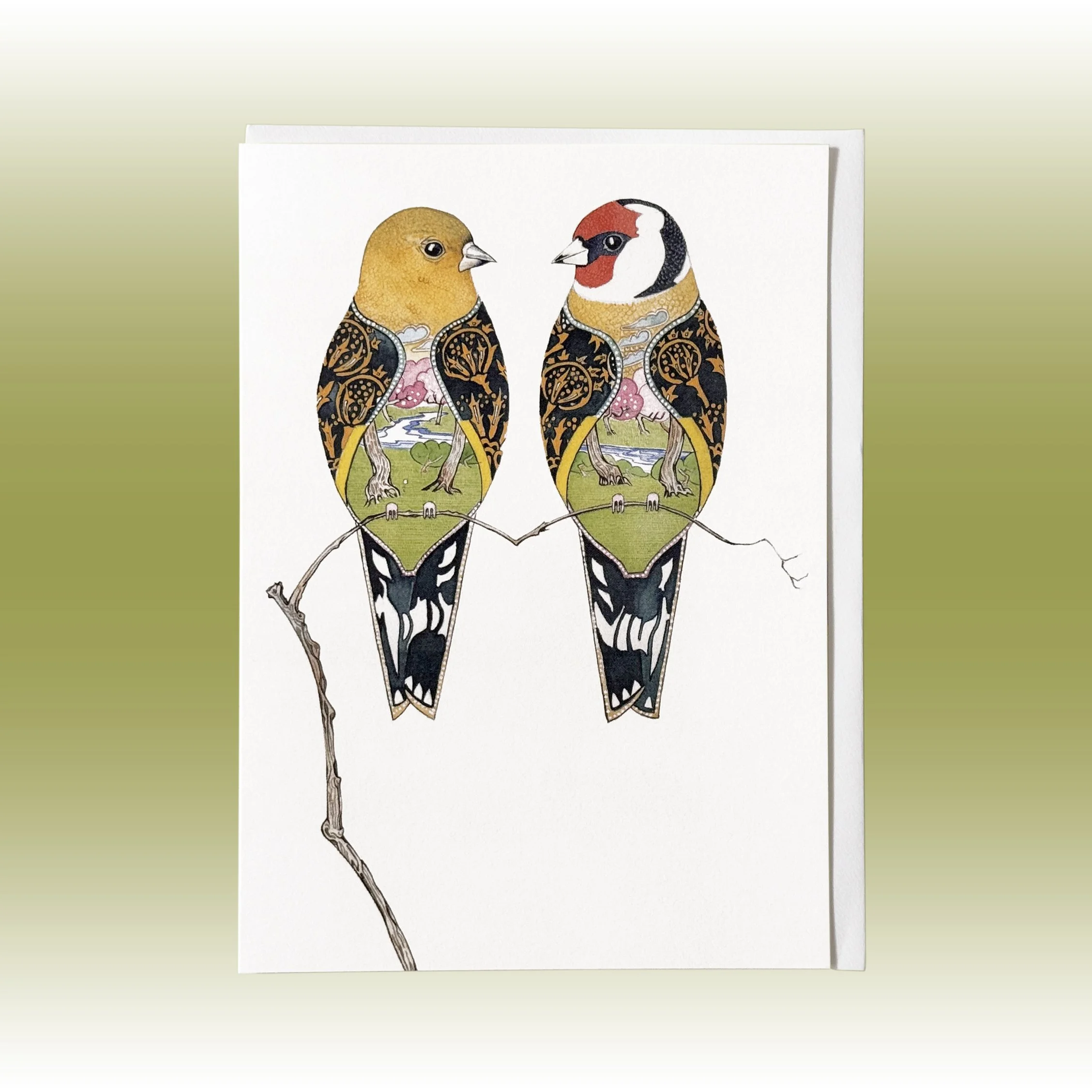 IMG_4937 Goldfinches  Greeting Card - The DM Collection..jpg