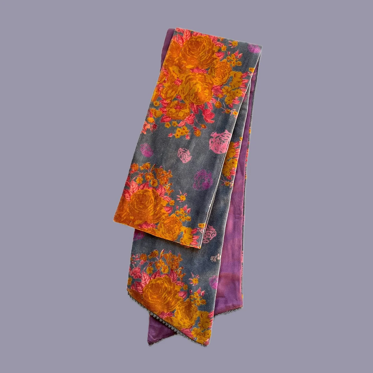 Lyon Velvet Scarf Big Roses - Little Journeys Chicago.jpg