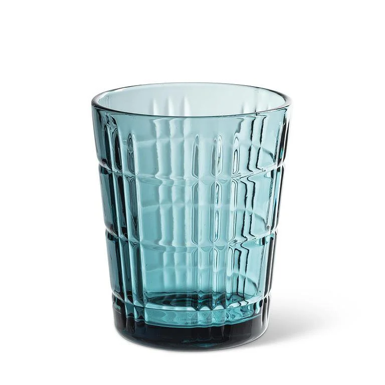 Panel Facet Tumbler-4"H(12oz) Blue.jpg