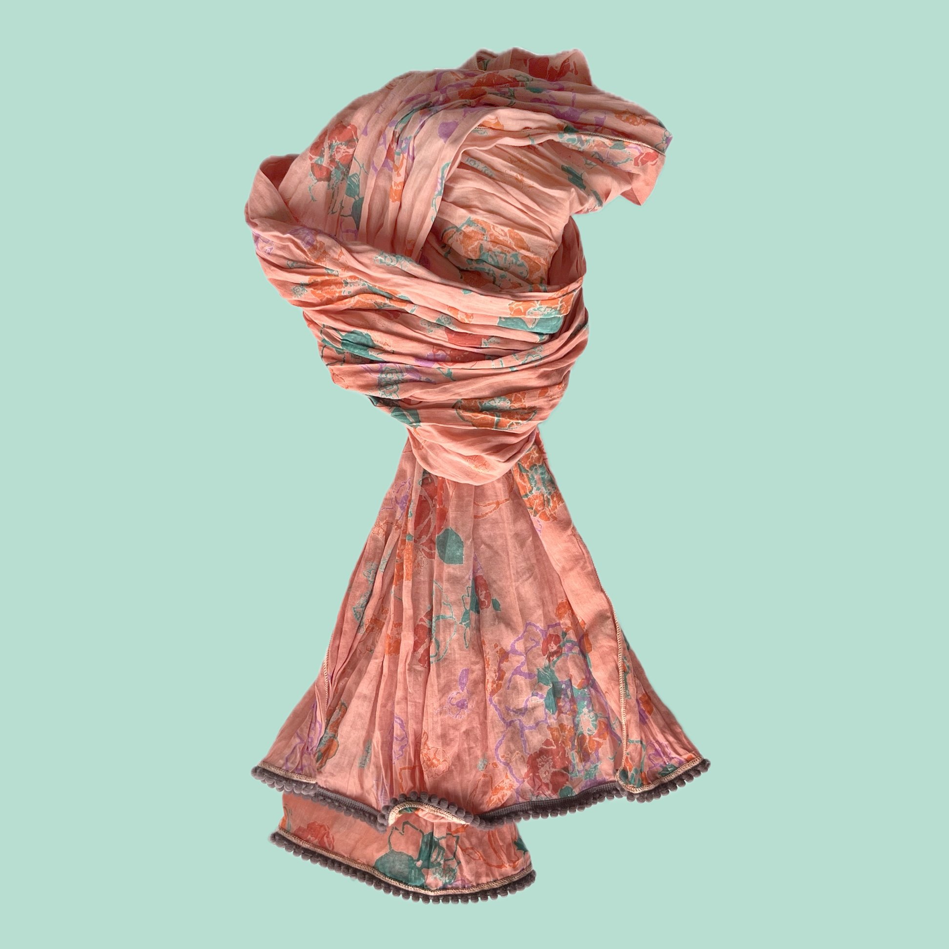 Crinkled Cotton Scarf - Papillon Pink - Little Journeys Chicago.jpg