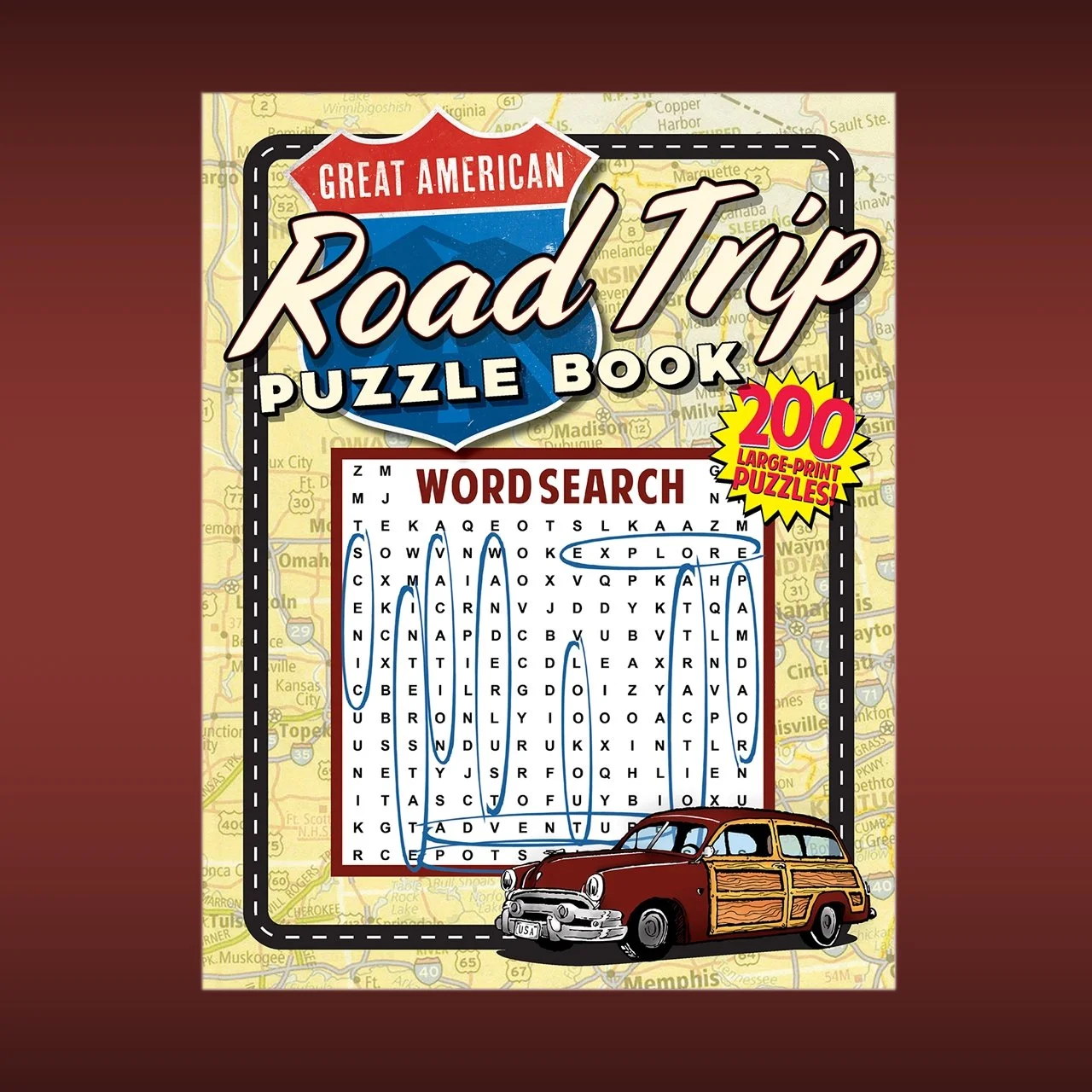 Great American Road Trip Puzzle Book