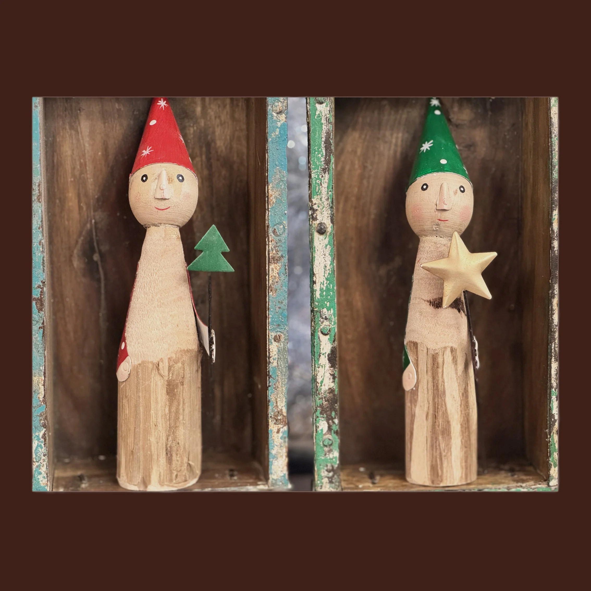 Merry Gnome Wood and Metal Figurine