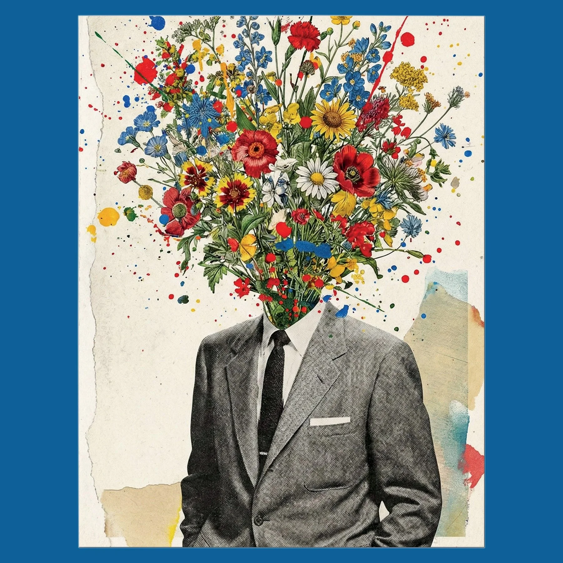 Full Bloom Blank Greeting Card