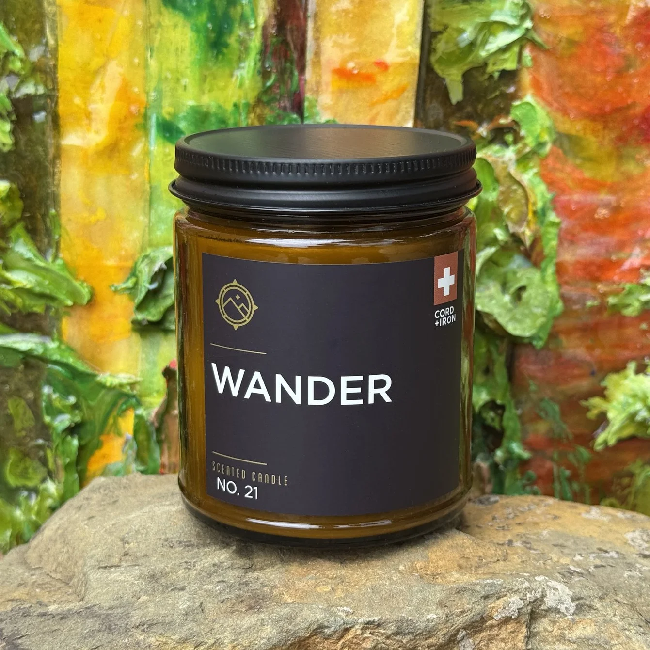 IMG_5578 Wander – Saffron, White Tea Soy Candle - Amber Jar Gift - Cord & Iron.jpg