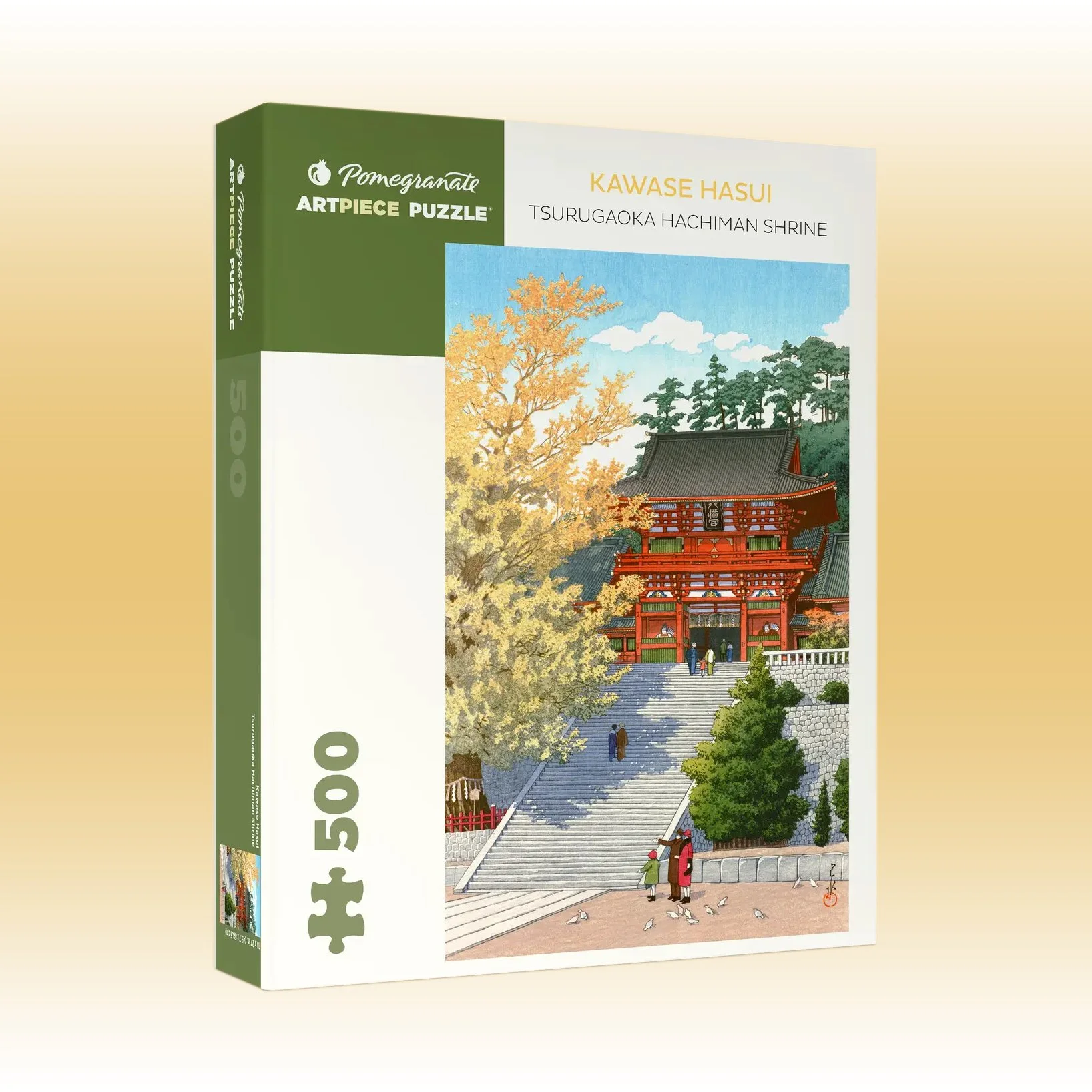 Kawase Hasui- Tsurugaoka Hachiman Shrine 500-Piece Jigsaw Puzzle - Pomegranate.jpg
