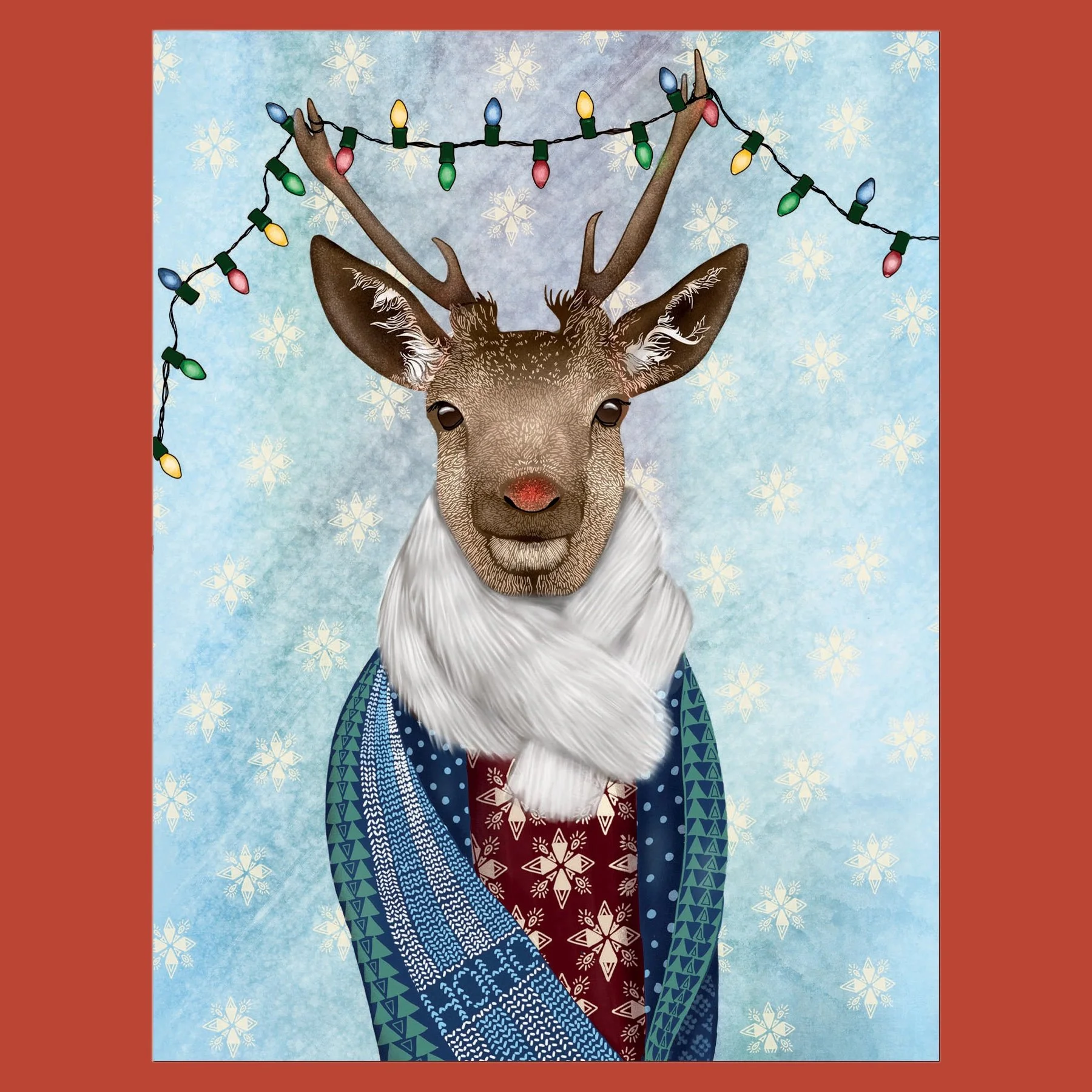 Reindeer Season Greeting Card