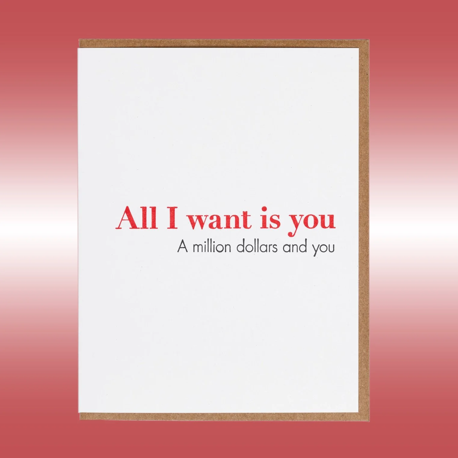 Million Dollar Greeting Card