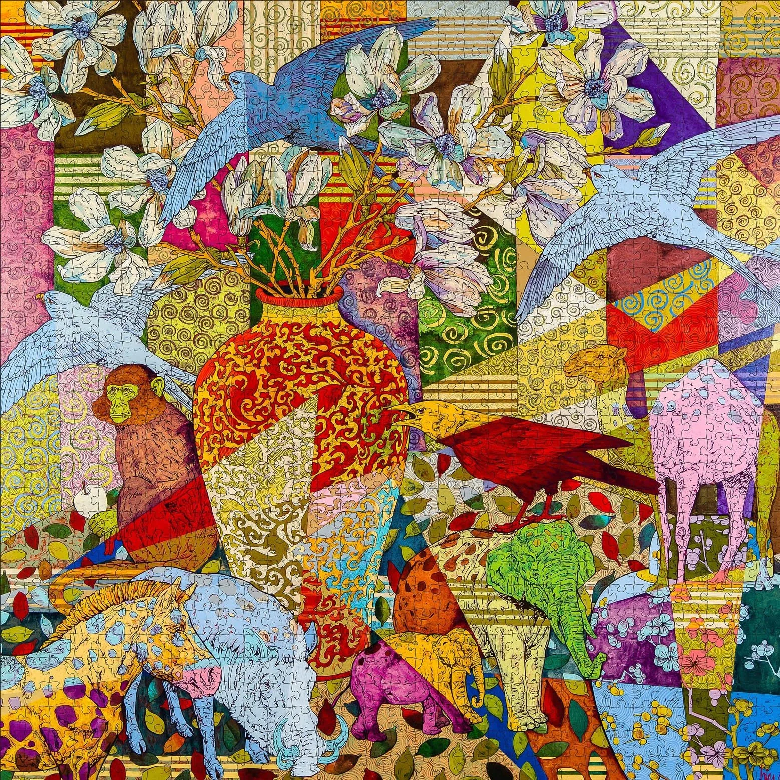 Grant Leier- Quilt 1000-Piece Jigsaw Puzzle* - Pomegranate.jpg