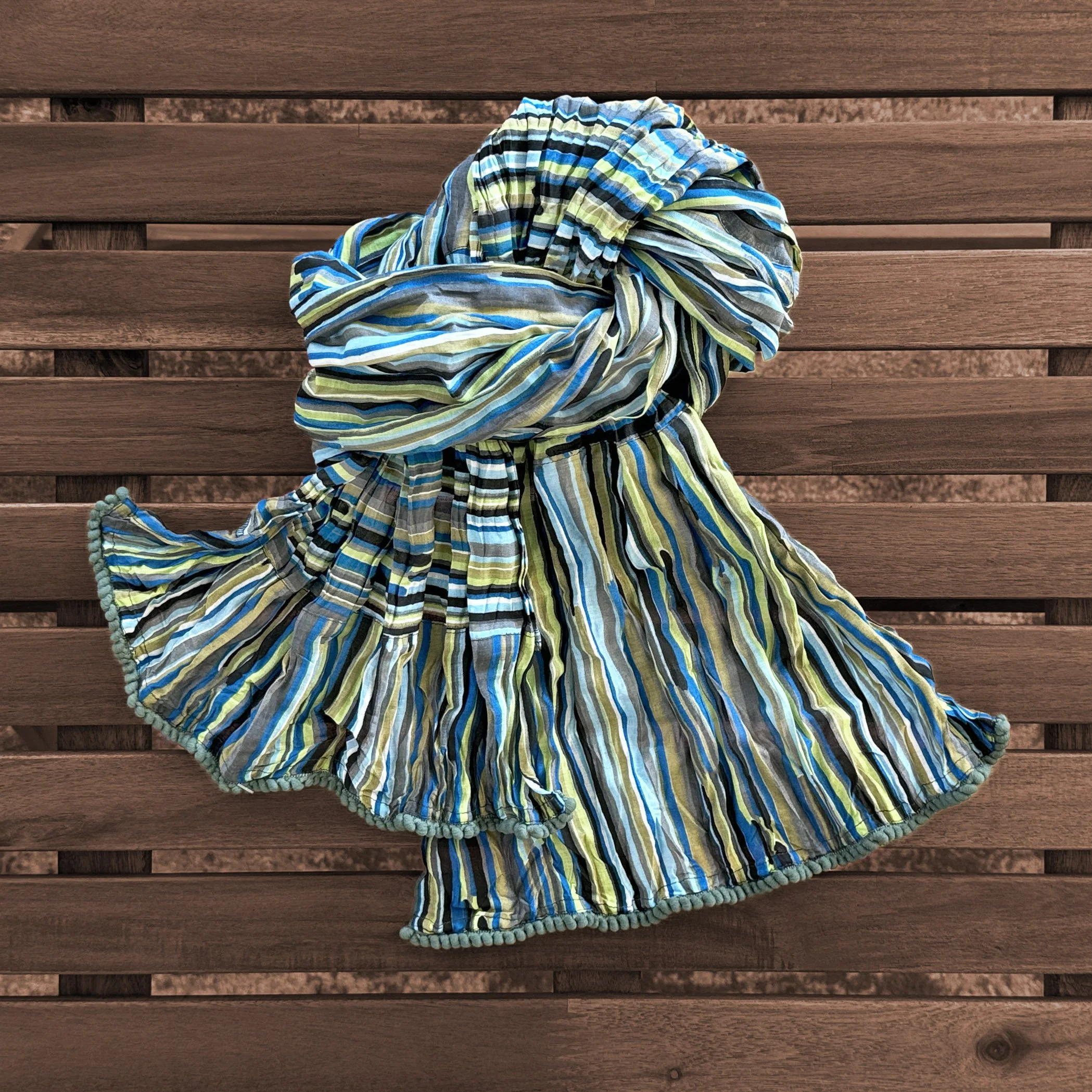 IMG_1271 Crinkled Cotton Scarf ~ Bands Blues - Little Journeys Chicago.jpg