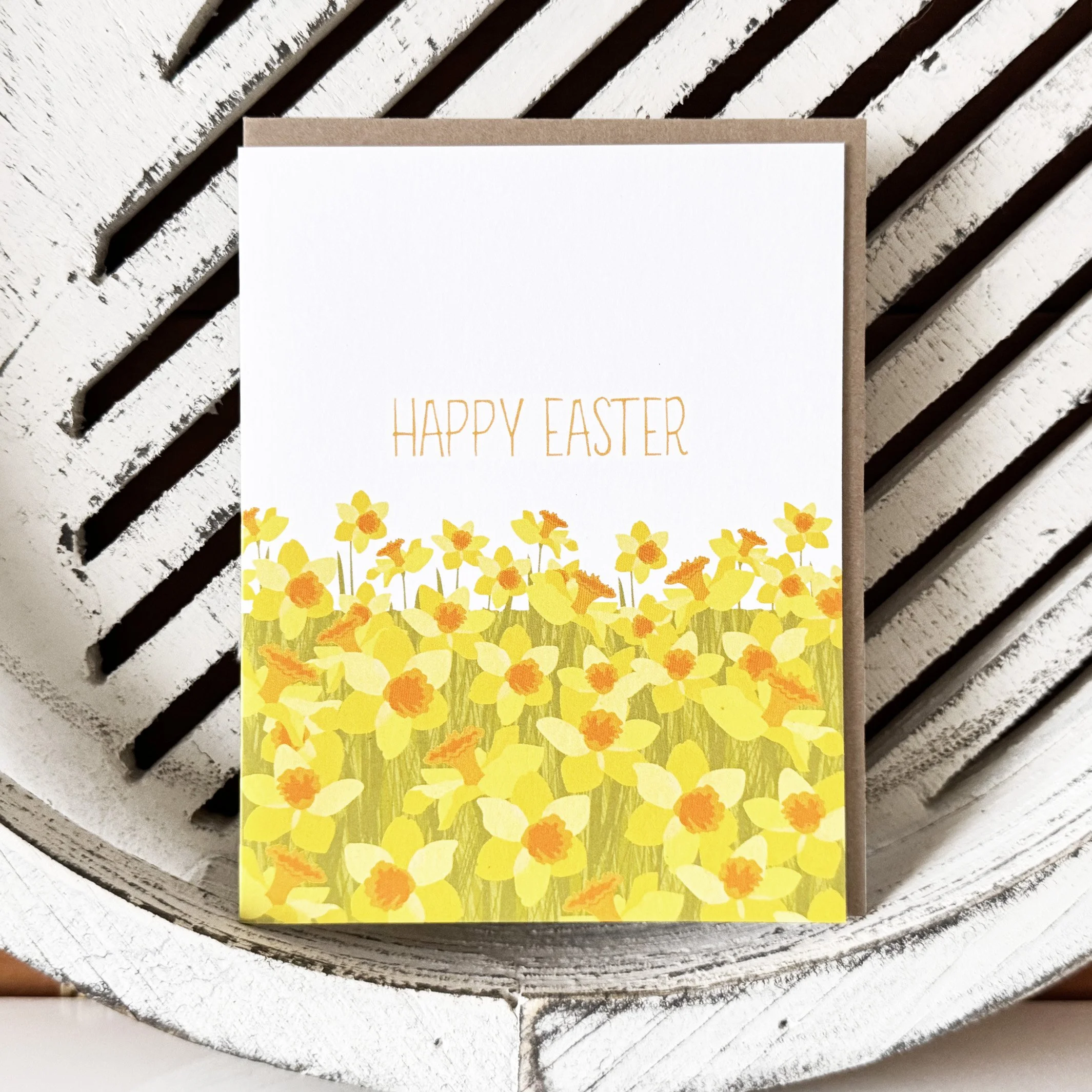 Daffodil Field Easter Card