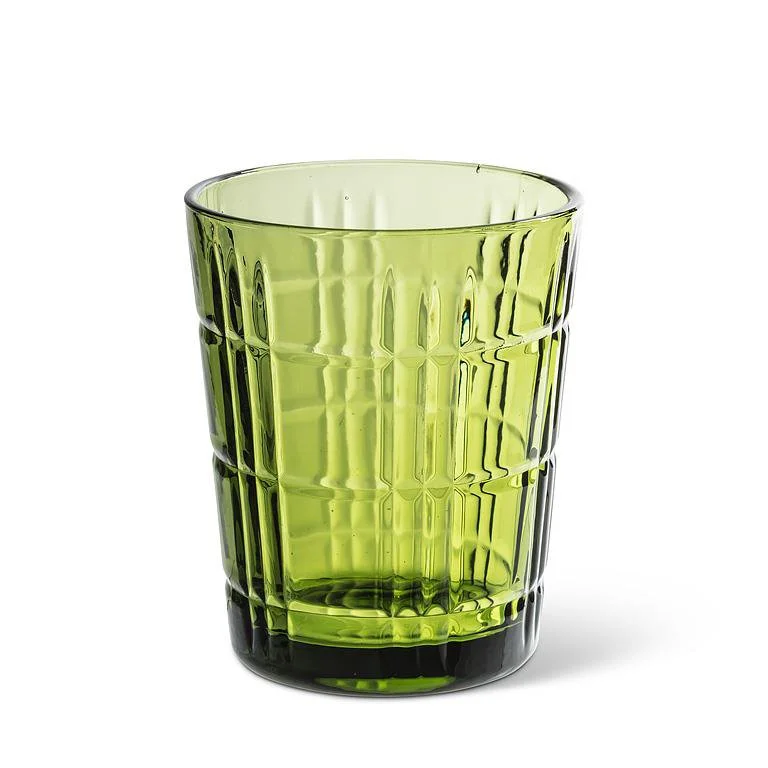 Panel Facet Tumbler-4"H(12oz) Green.jpg