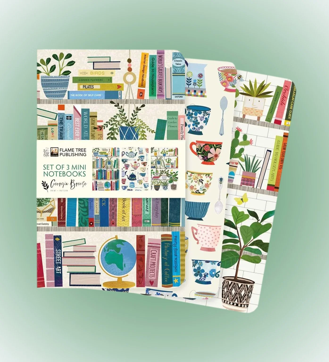 Set of 3 Mini Notebooks ~ Georgia Breeze