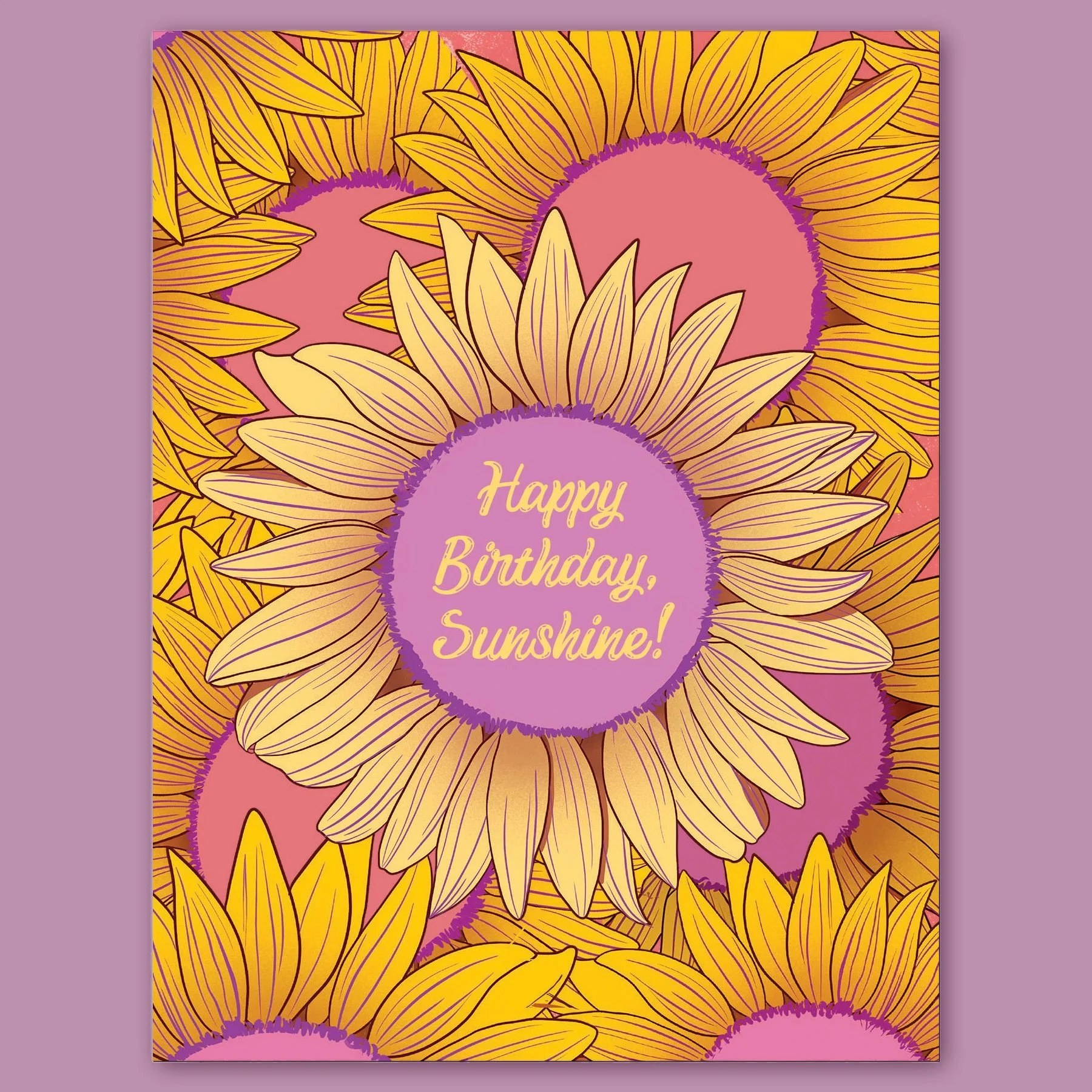 Birthday Sunflowers Birthday Greeting Card- Paper Slamp.jpg