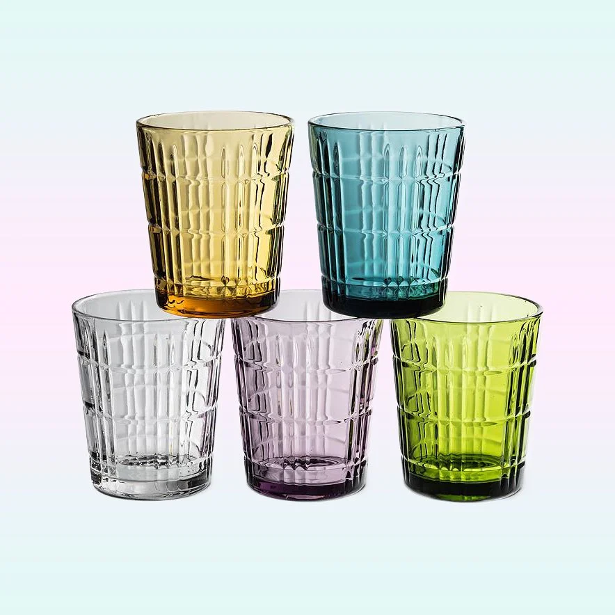 Panel Facet Tumbler-4"H(12oz) Assorted.jpg