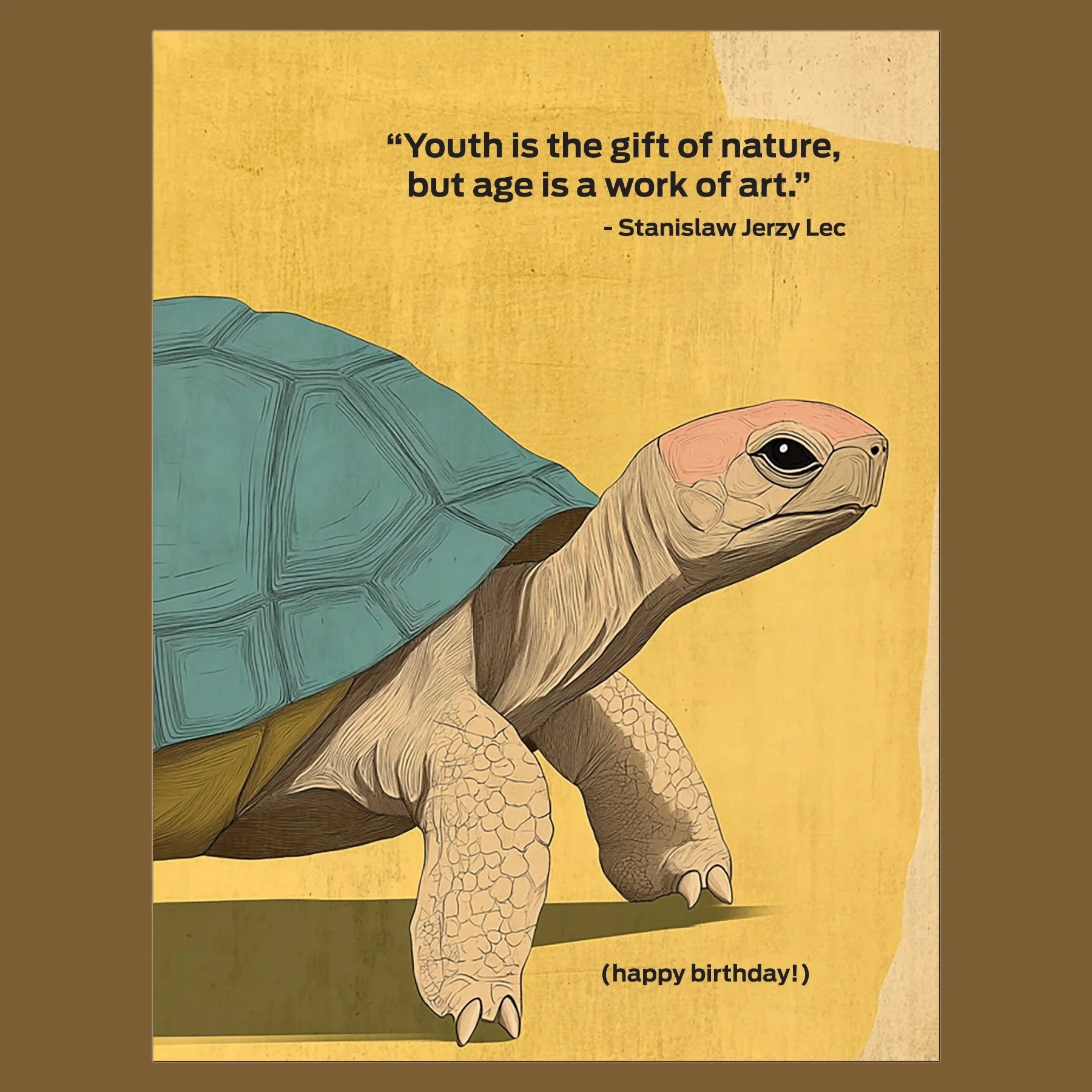 Work of Art Birthday Greeting Card