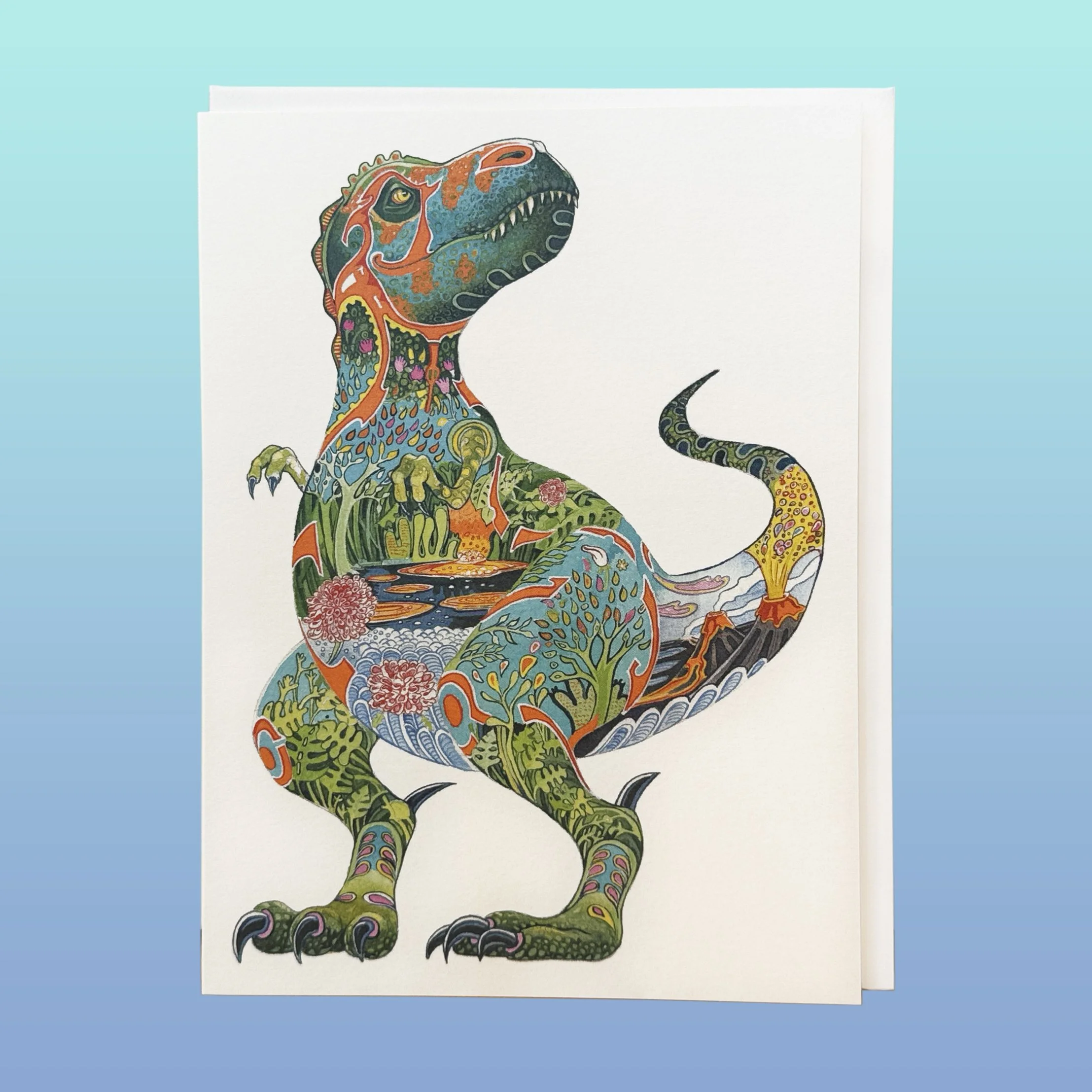 IMG_1043 Tyrannosaurus Rex Greeting Card Blank DM Collection.jpg