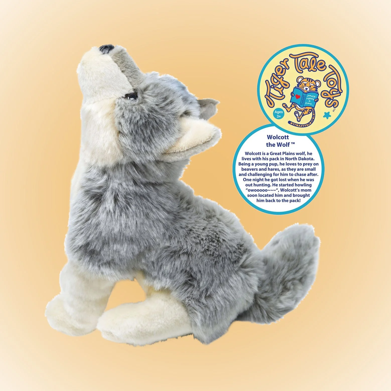 Wolcott the Wolf | 11 Inch Stuffed Animal Plush | By Tigerhart Toys**.jpg