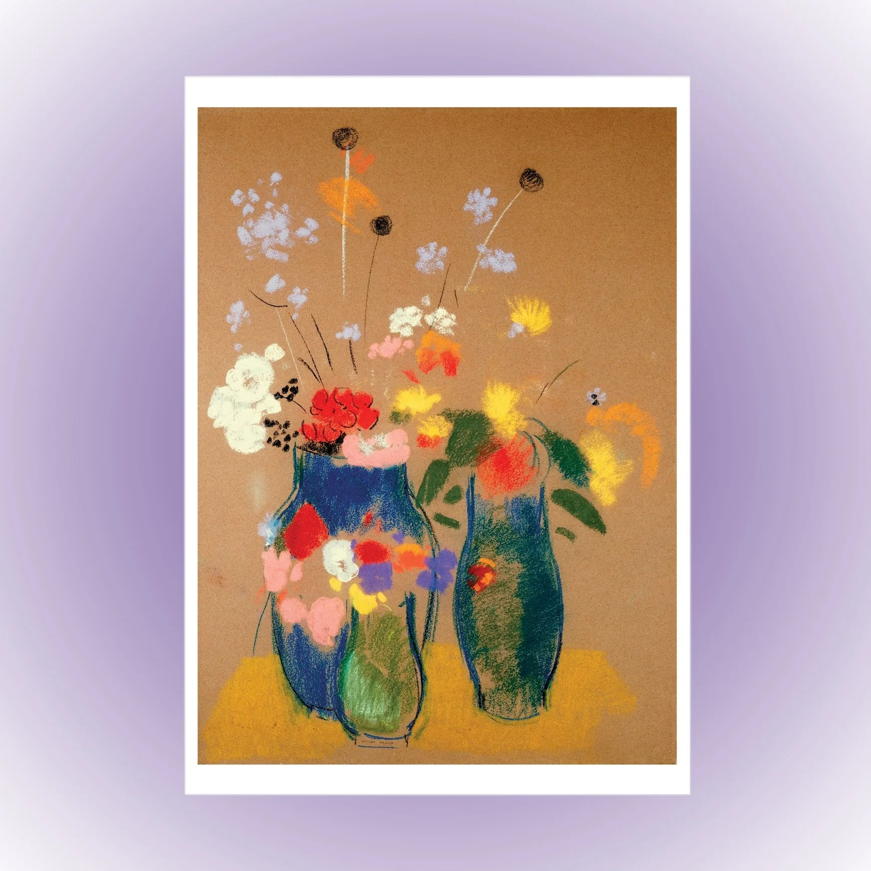 Odilon Redon- Three Vases of Flowers Birthday Card - Pomegranate.jpg