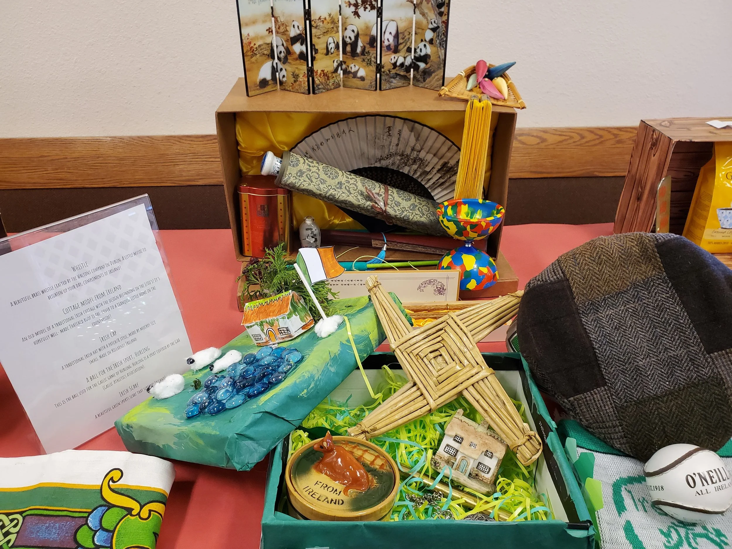 6th graders do an in-depth research assignment on the countries of the world. As part of their study, students bring in items that represent the culture of their country