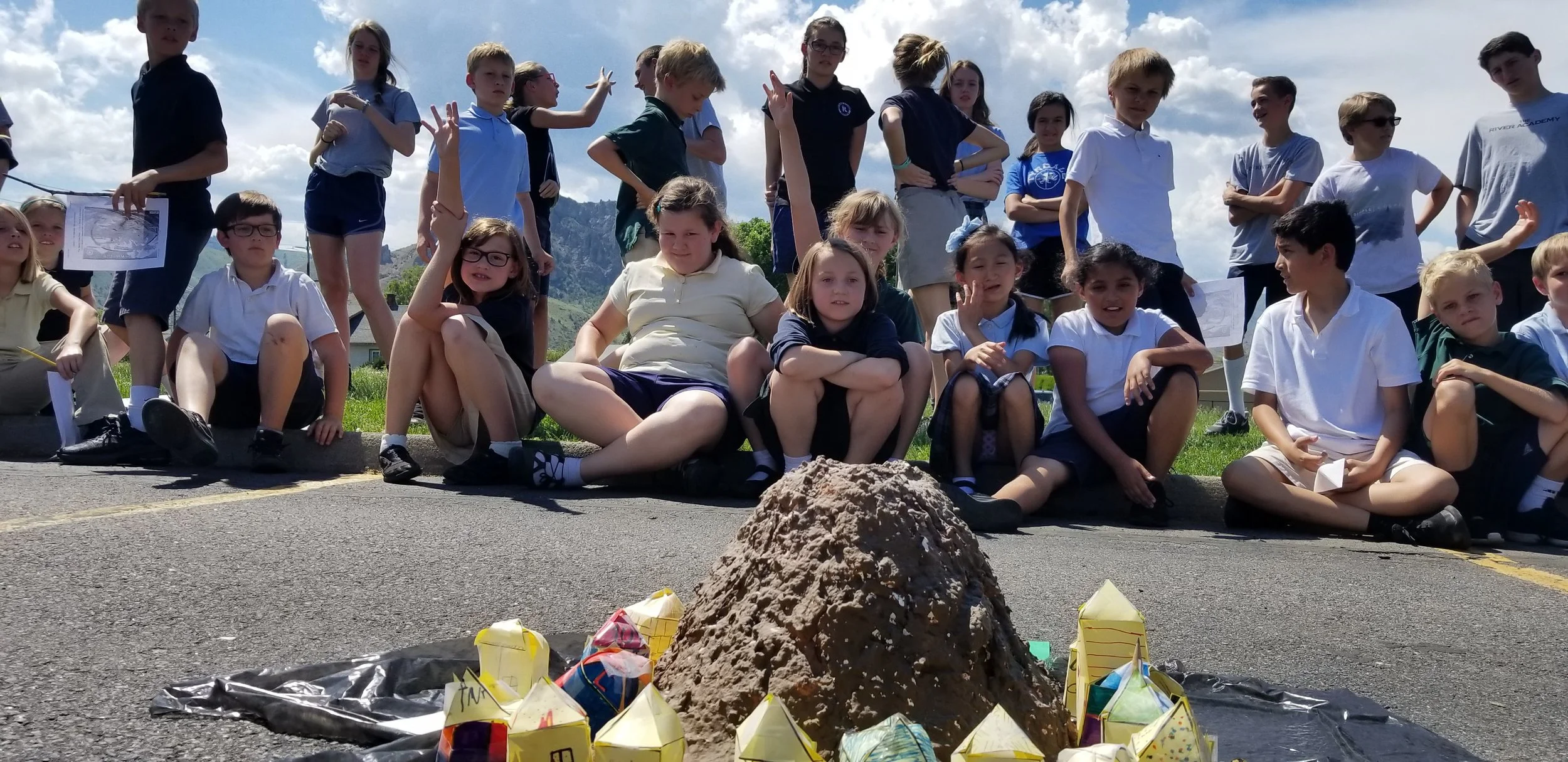 Hands-on experiments like this volcano are an interactive way of learning science concepts.