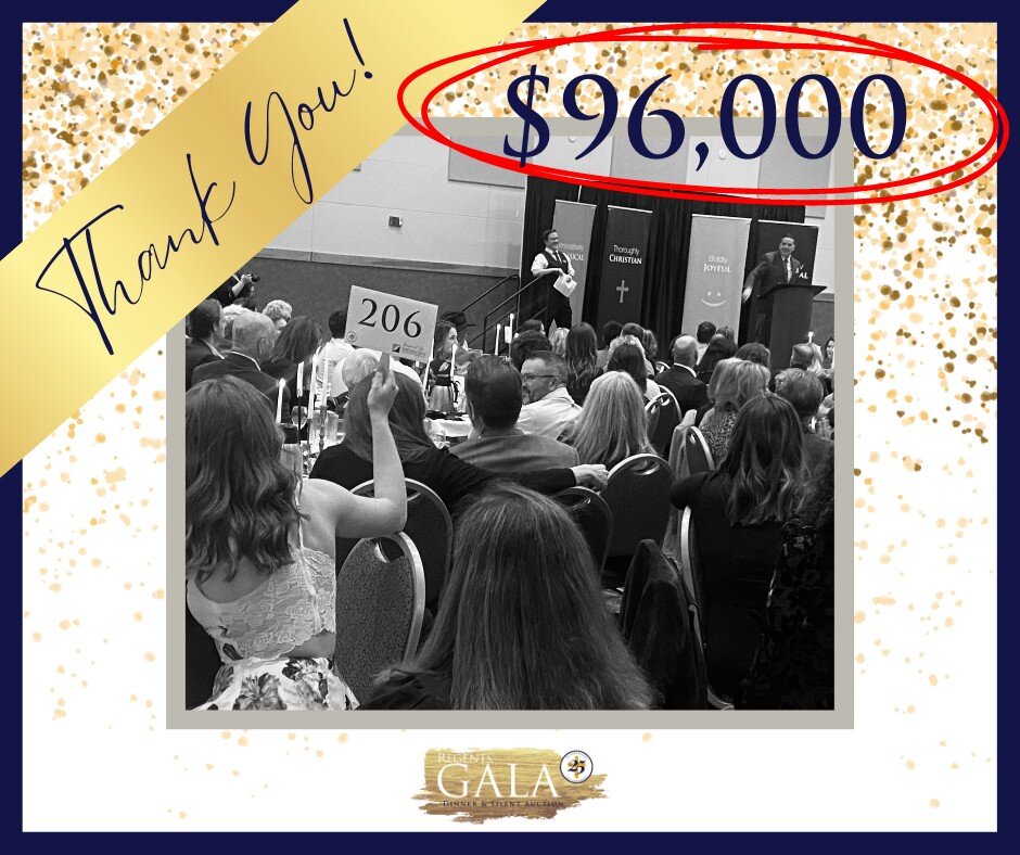 Wow! 

'Grateful' doesn&rsquo;t even begin to express the overwhelming emotions we felt at the conclusion of the Gala Saturday Night. Because of you&mdash;our generous parents and donors&mdash;we raised a staggering $96,000 in support of our Tuition 
