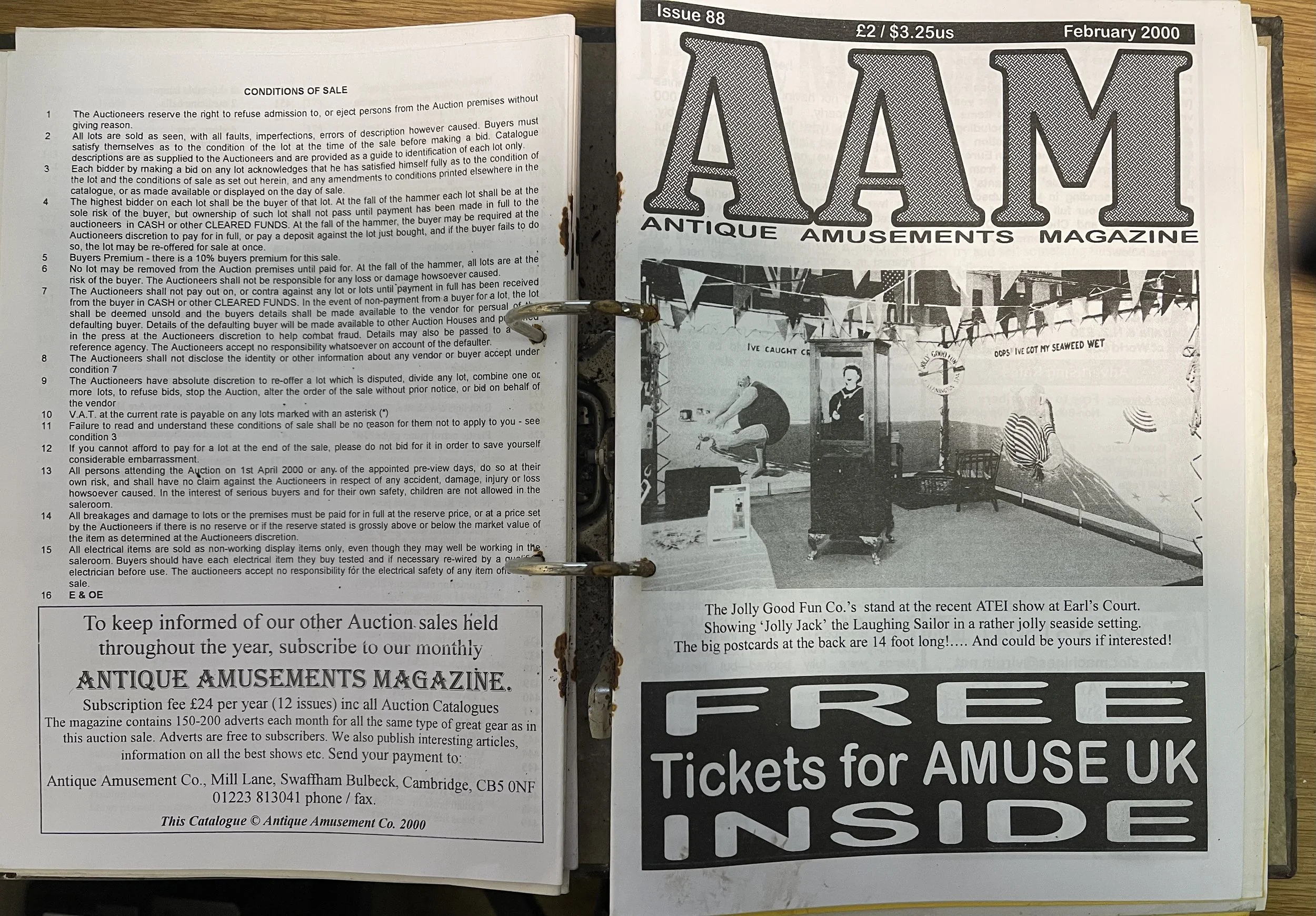 Antique Amusement Magazine - LOTS of issues!