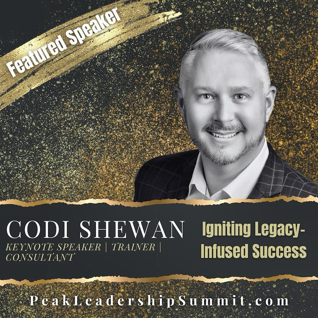 Awwww yeahhhh! We are so happy to announce the incredibly inspiring and highly motivating @codishewan to the @peakleadershipsummit main stage on May 4th!! If you know Codi, you know there are few people who know how to make a lasting impact on your l