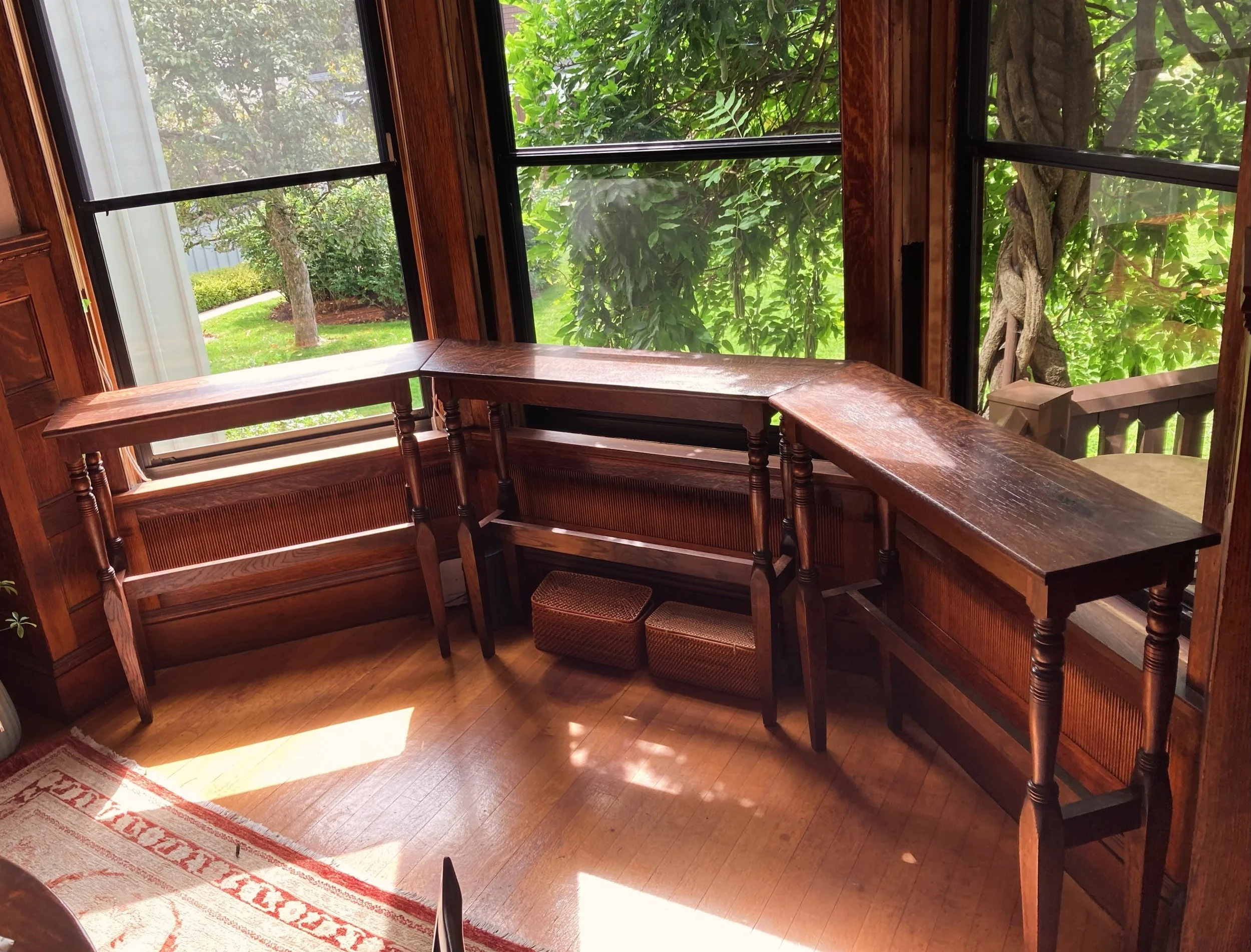 Custom window seat by MA Builders.