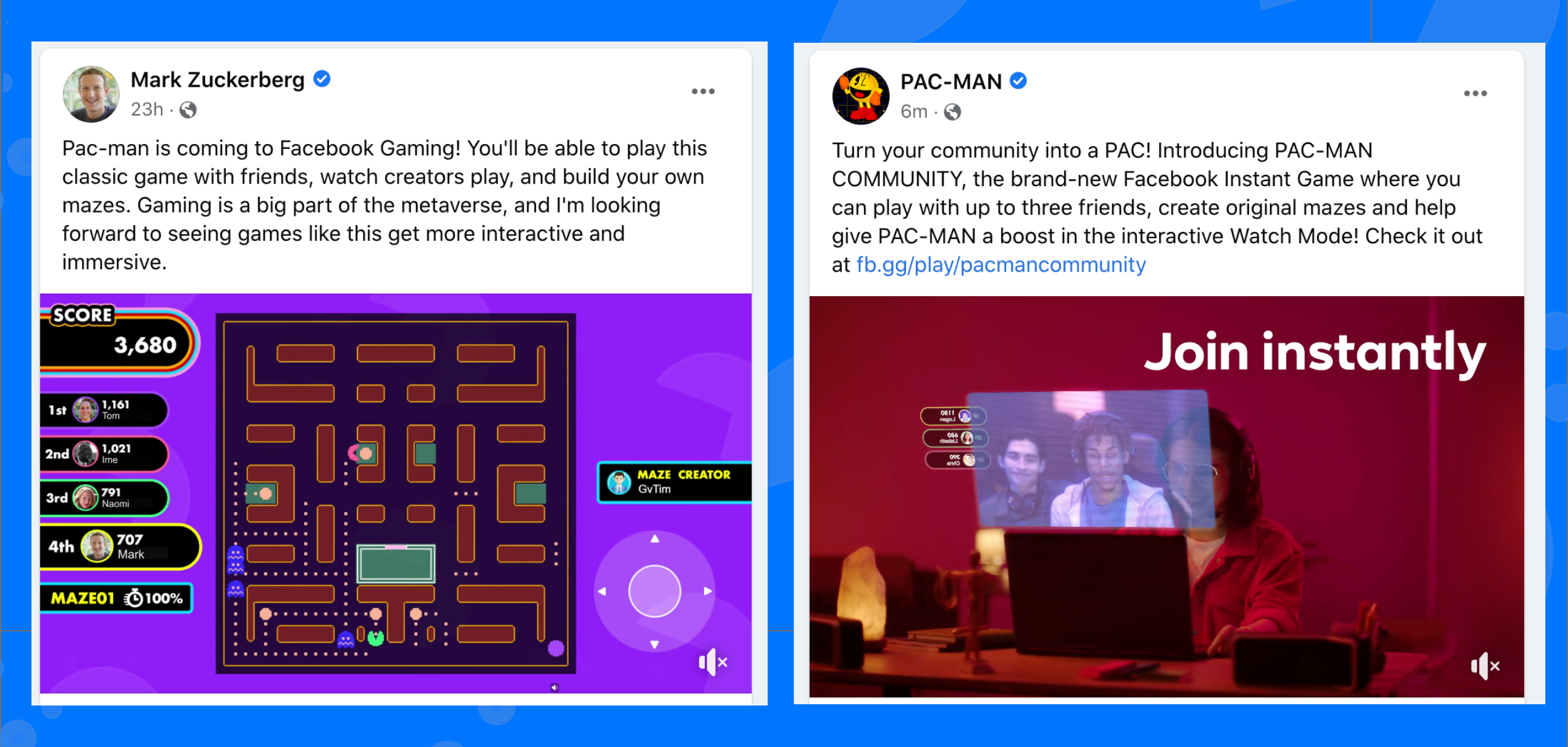 Facebook Gaming agora possui jogo online do Pac-Man