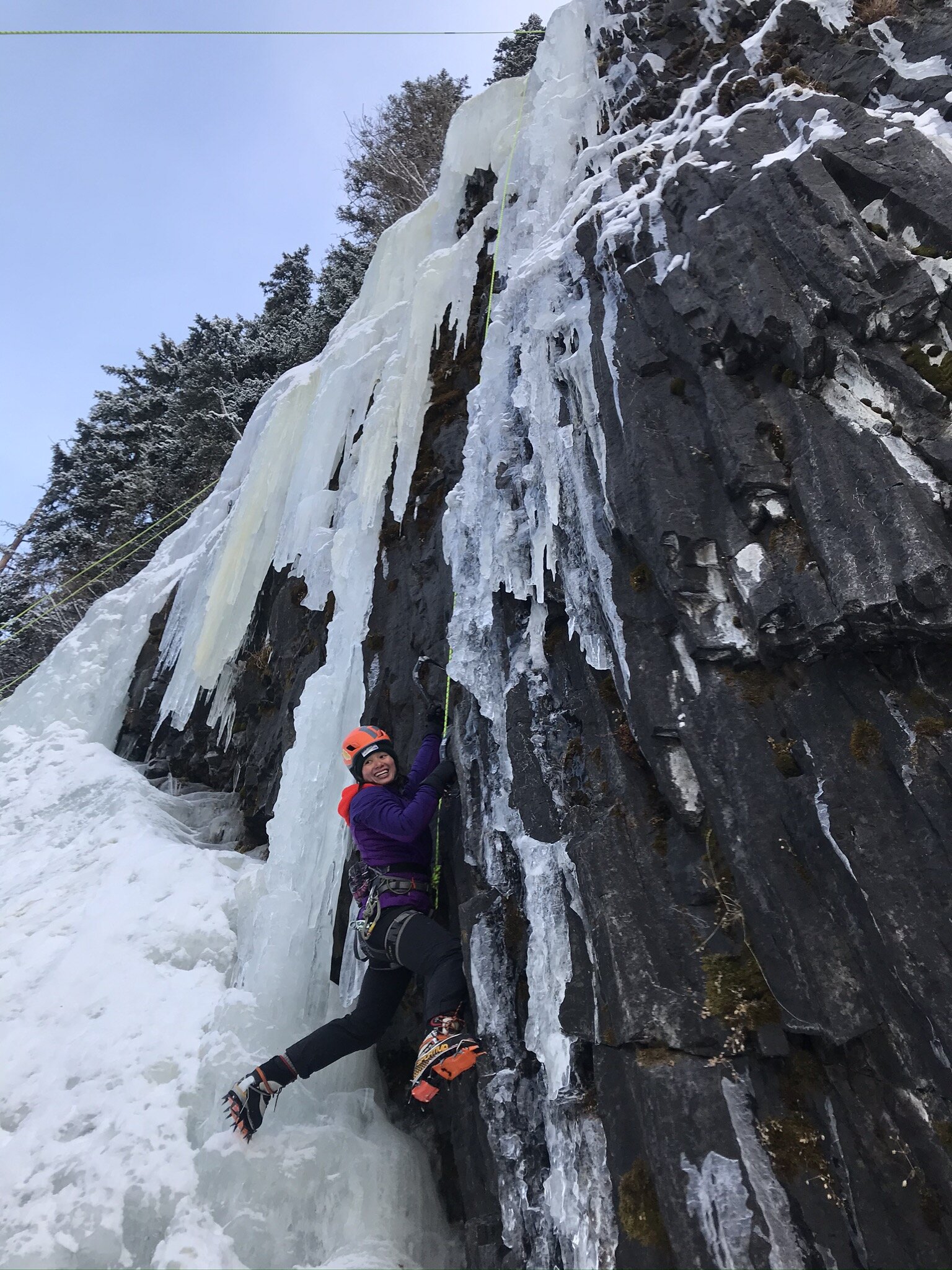 Lynny B, looking sharp on her first mixed route!