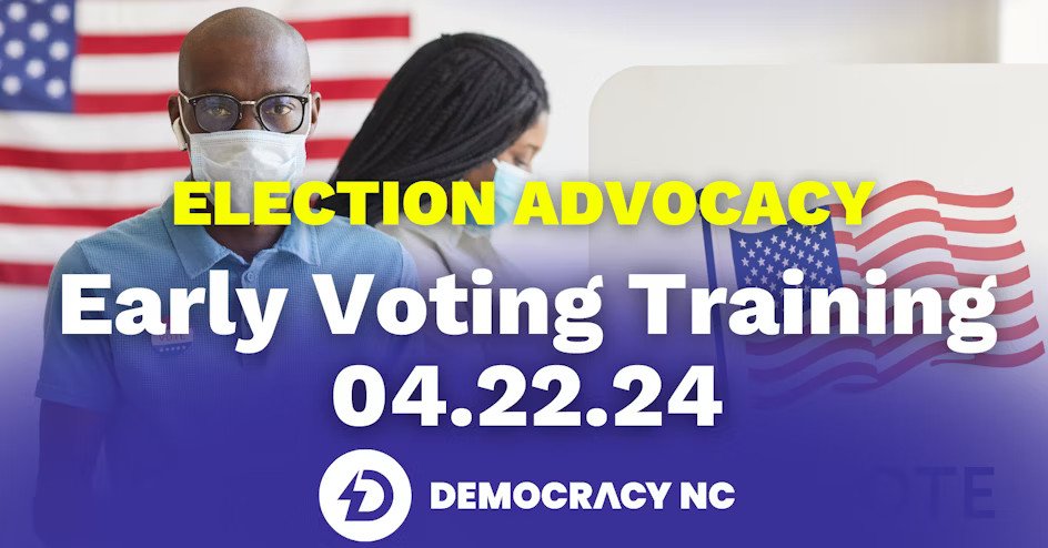 The NCSBE has moved up the timeline for county boards of elections to submit their early voting plans, meaning that now is the time for us to weigh in and ensure that early voting sites are accessible to all! Join our partners at Democracy NC, Common