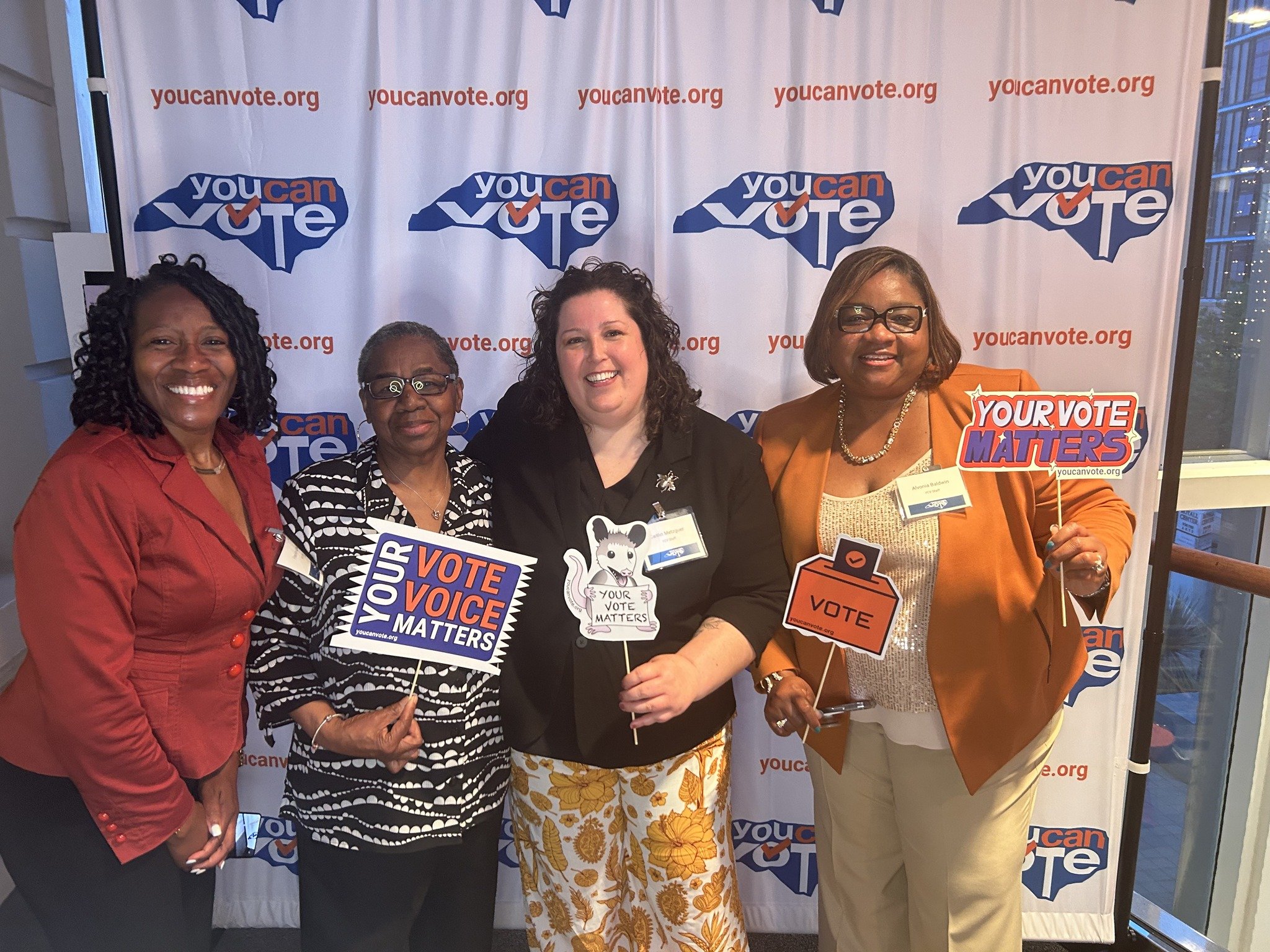 The party never ends! Here are more smiling pictures from our 10th Anniversary celebration at the Durham Arts Council. Join the best team in voting and help us register, educate, and empower voters to #VOTE2024! youcanvote.org/volunteer (link in bio)
