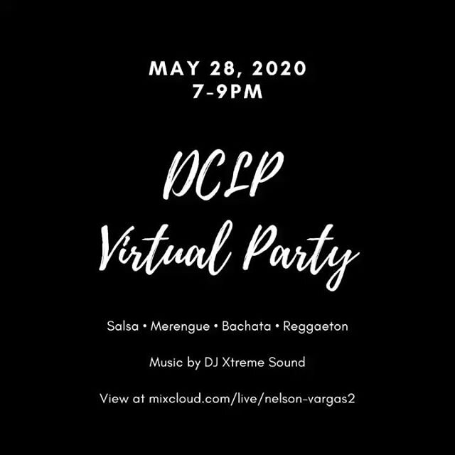 Hope to see my entire DCLP family tomorrow, Thursday May 28, 2020 &ldquo;7pm-9pm&rdquo; !! 🔥 🔥 Virtual Party 🔥 🔥 - Live on Mixcloud!