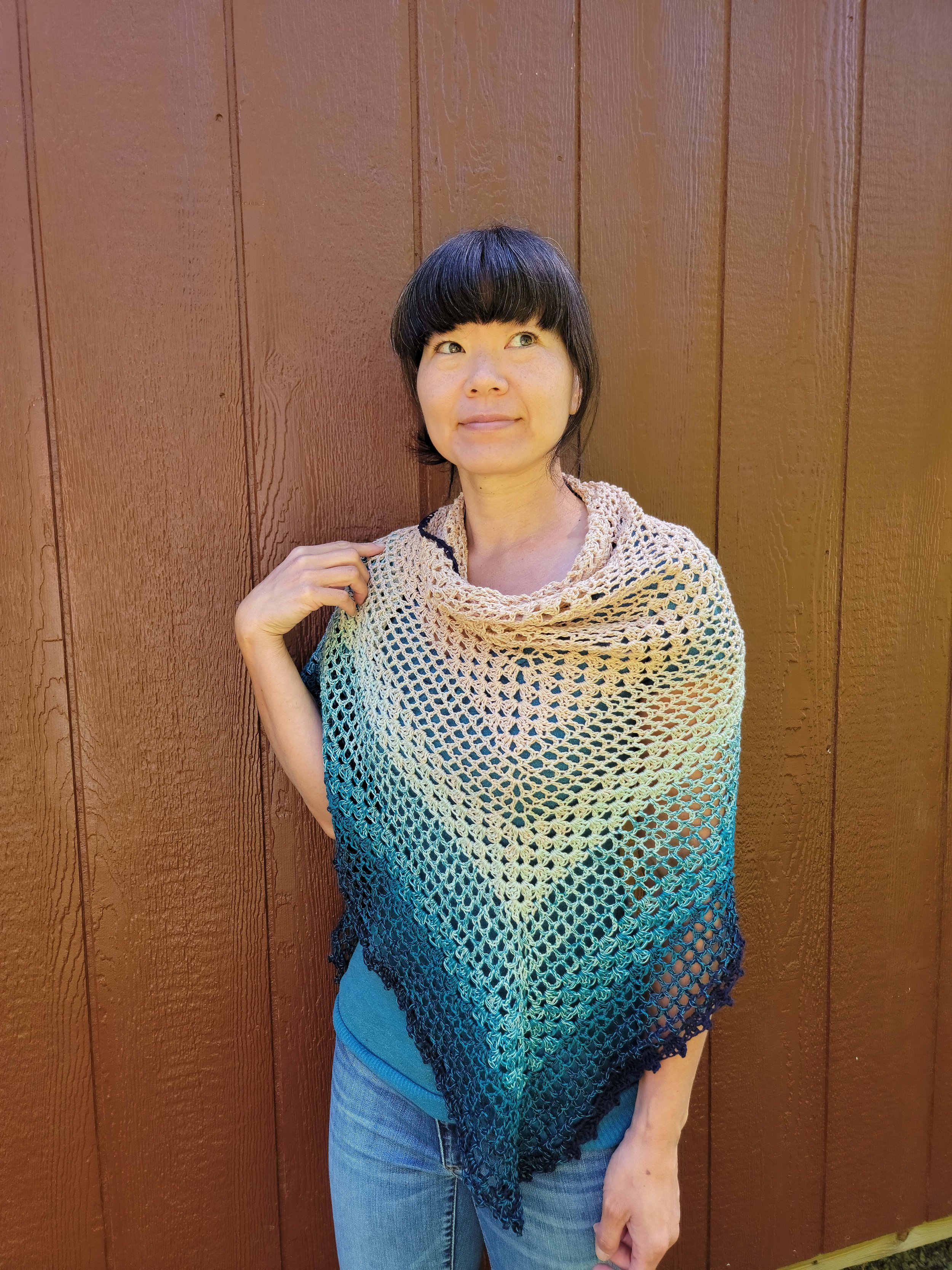 Two Rivers Shawl - Ocean Jasper