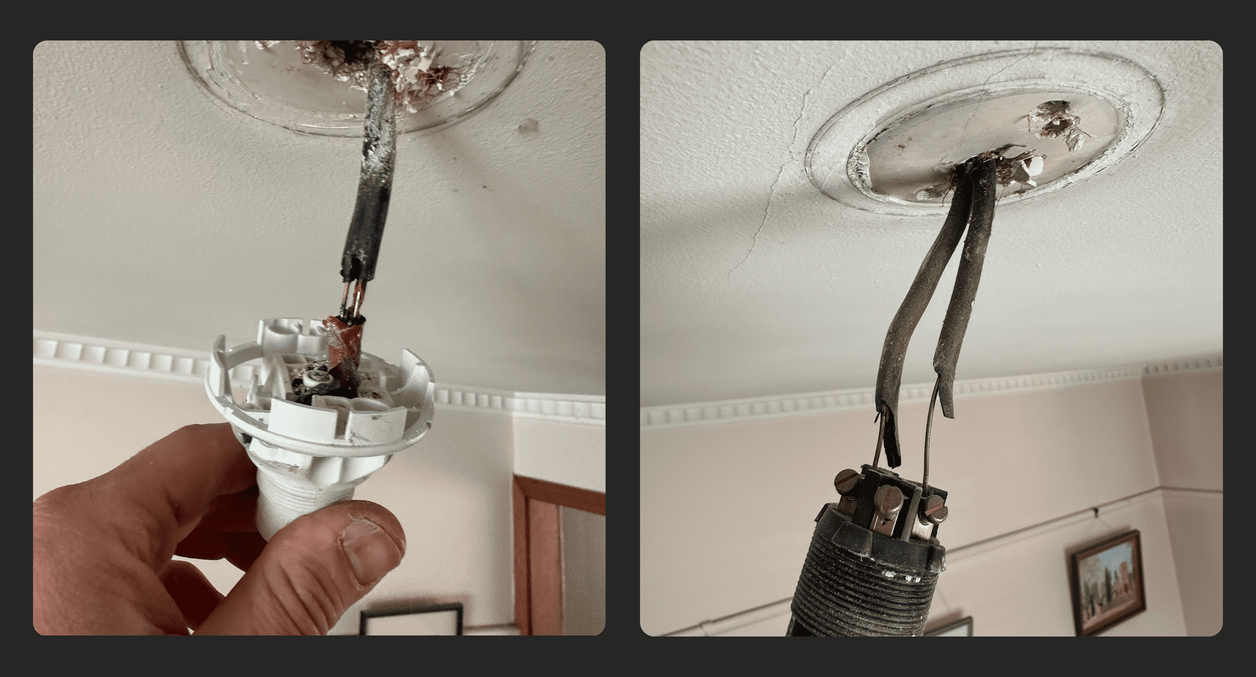 old wiring causing LED lighting flickering in residential home