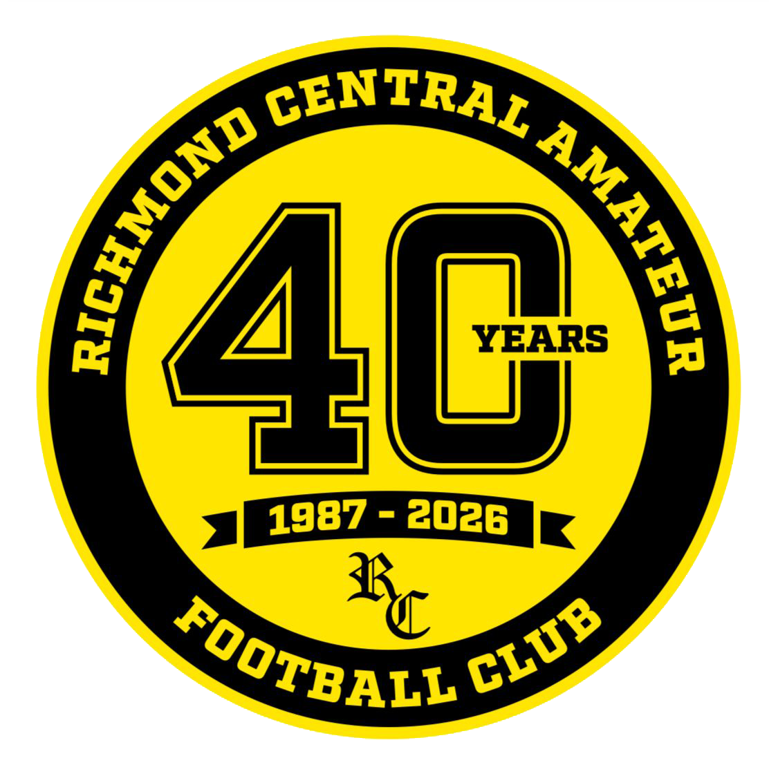 RCAFC 40th Anniversary Logo