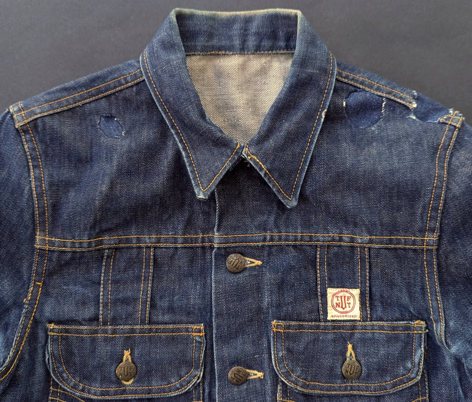 1940's Tuf Nut Buckle Back Denim Jacket — DARN VINTAGE