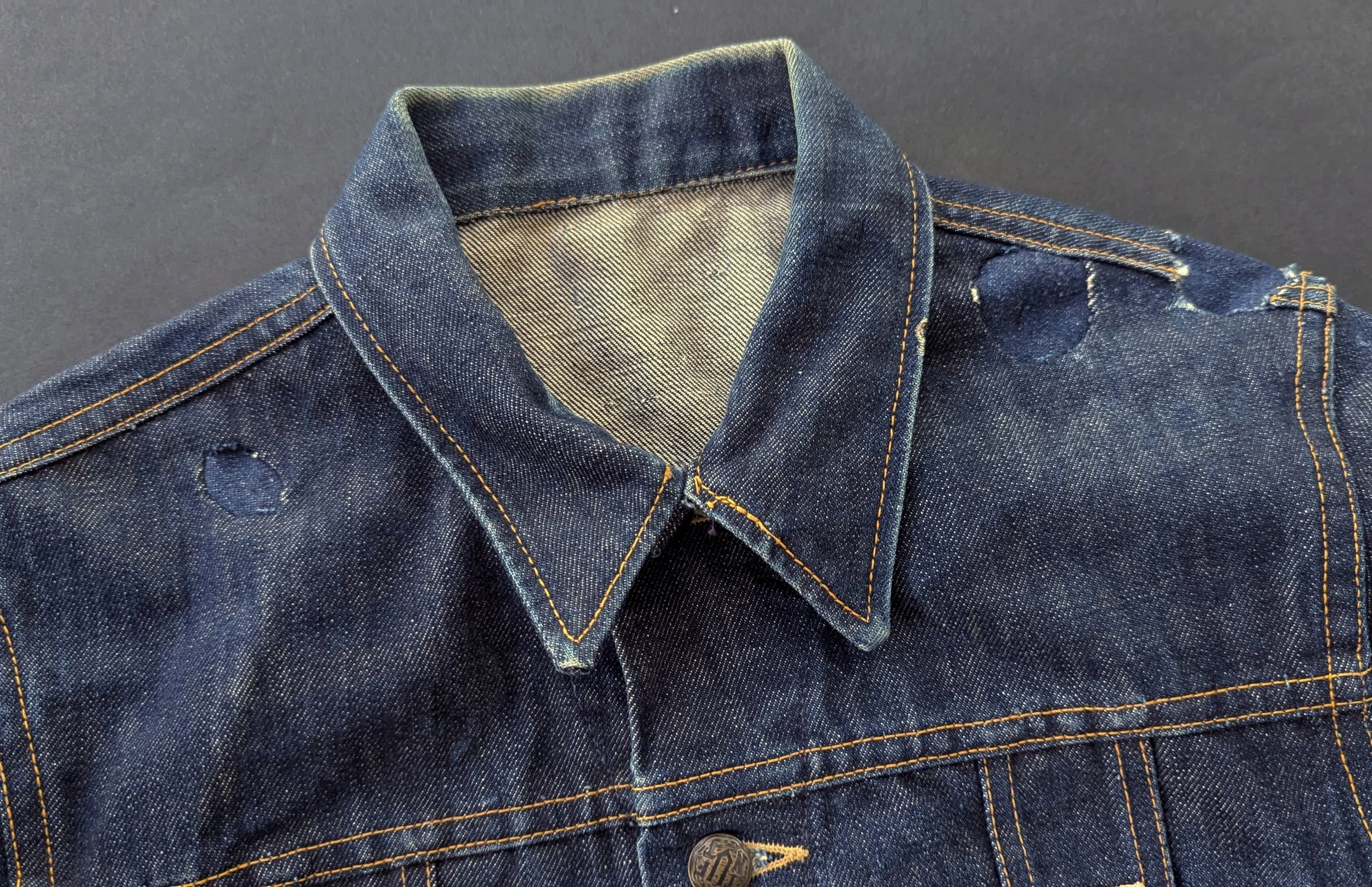 1940's Tuf Nut Buckle Back Denim Jacket — DARN VINTAGE