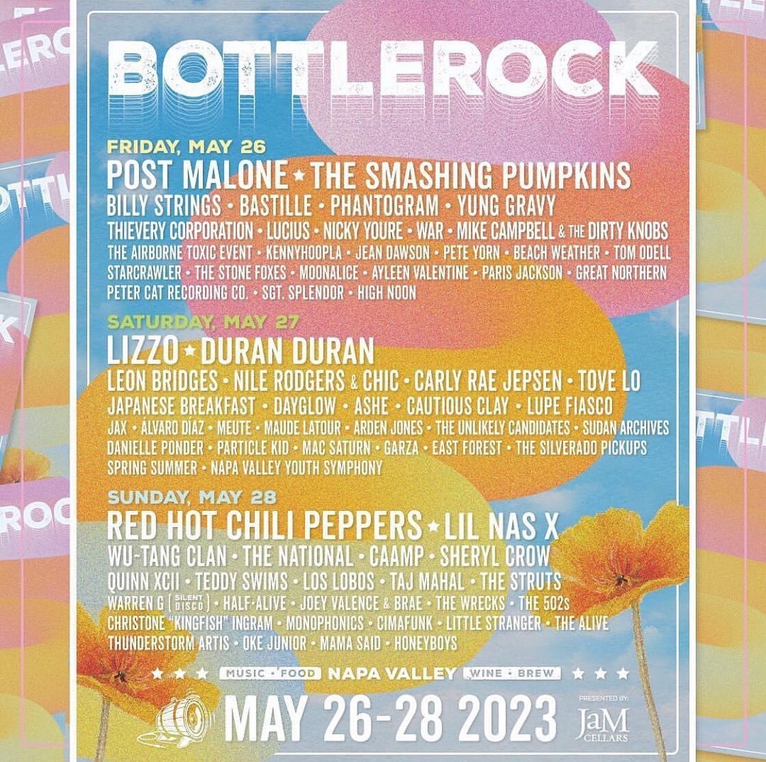 Excited to be DJ&rsquo;ing next weekend @bottlerocknapa festival in California 🎉 I&rsquo;ll be on the #ciscodisco stage Friday with the @hushconcerts fam 🙌
