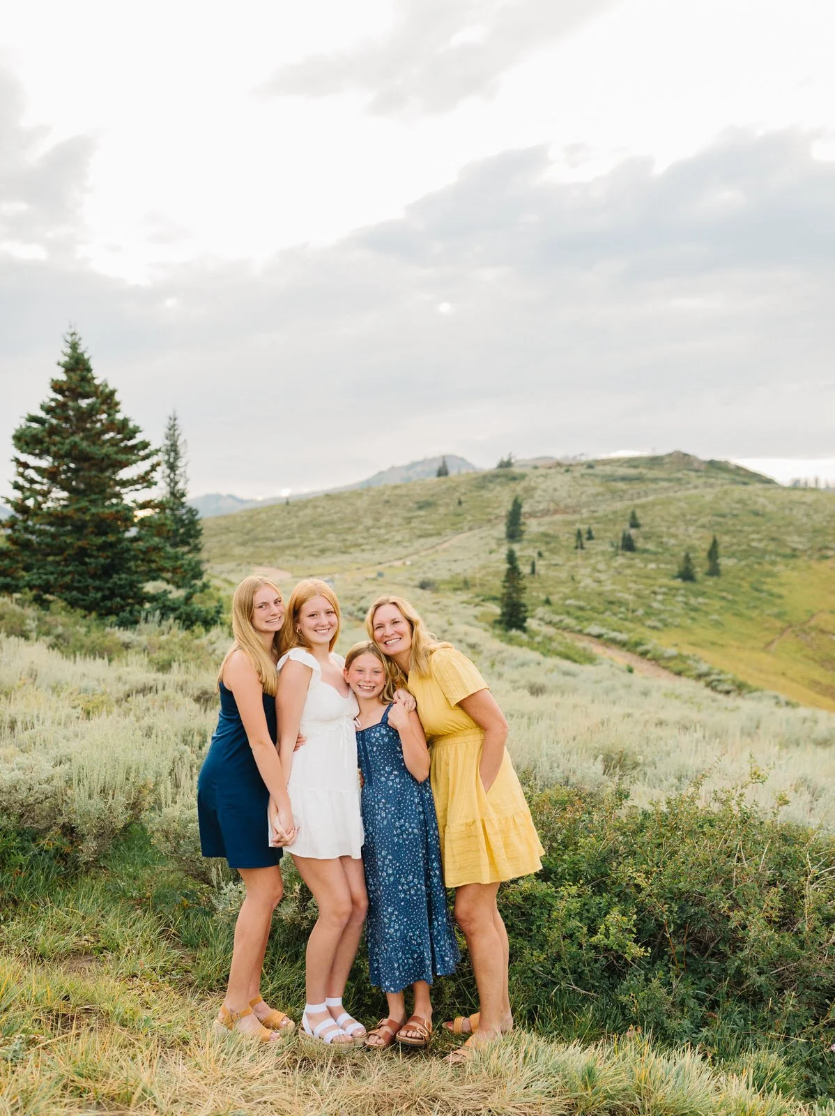 Park City Family Photographer- Empire Pass in Park City- Mother daughter posing ideas