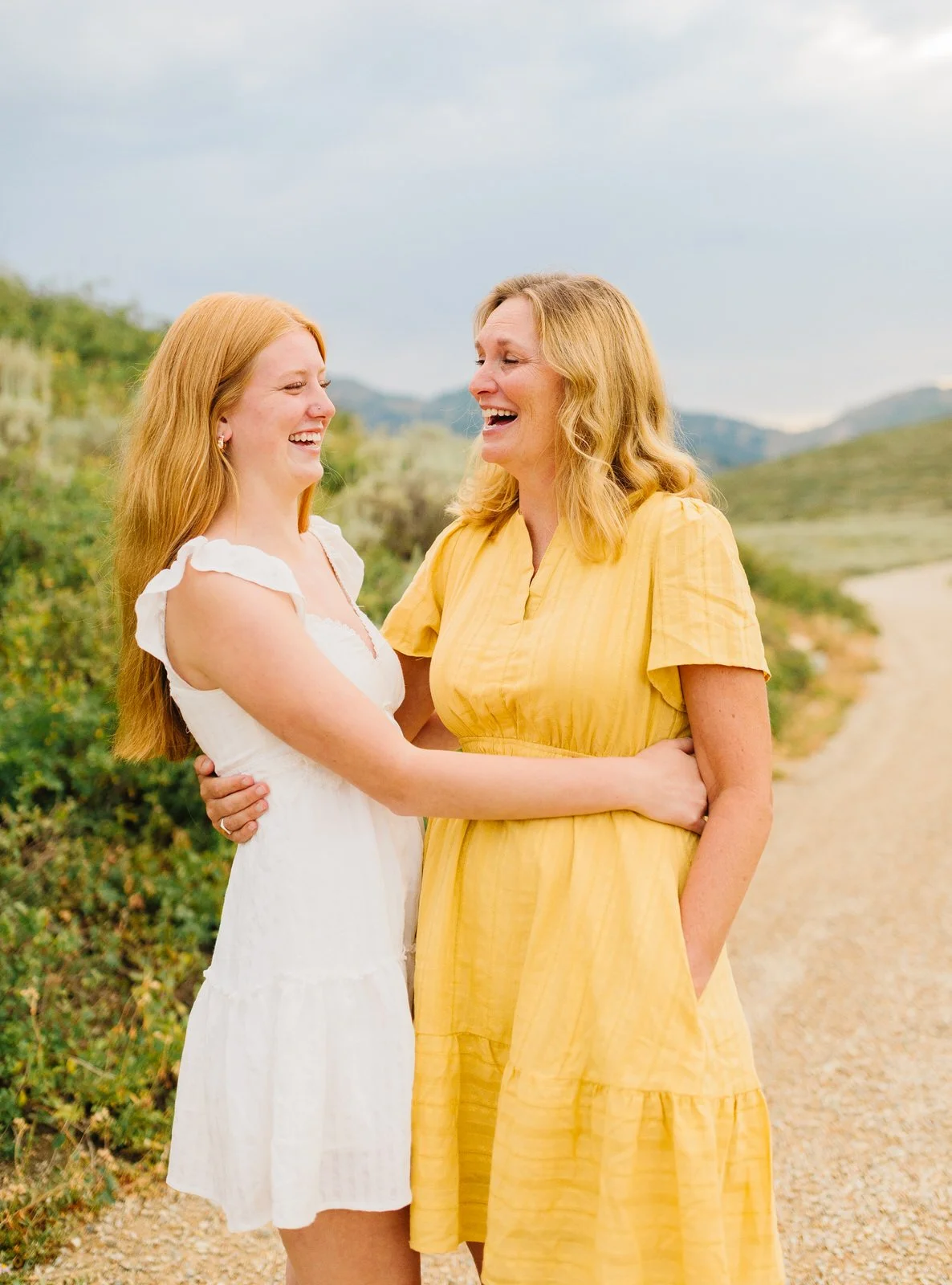 Park City Family Photographer- Empire Pass in Park City- Mother daughter posing ideas