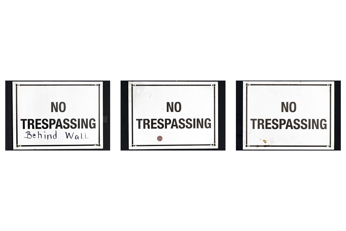 No Tresspassing Triptych I 1200.jpg