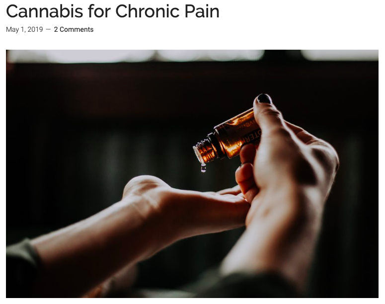 CANNABIS FOR CHRONIC PAIN