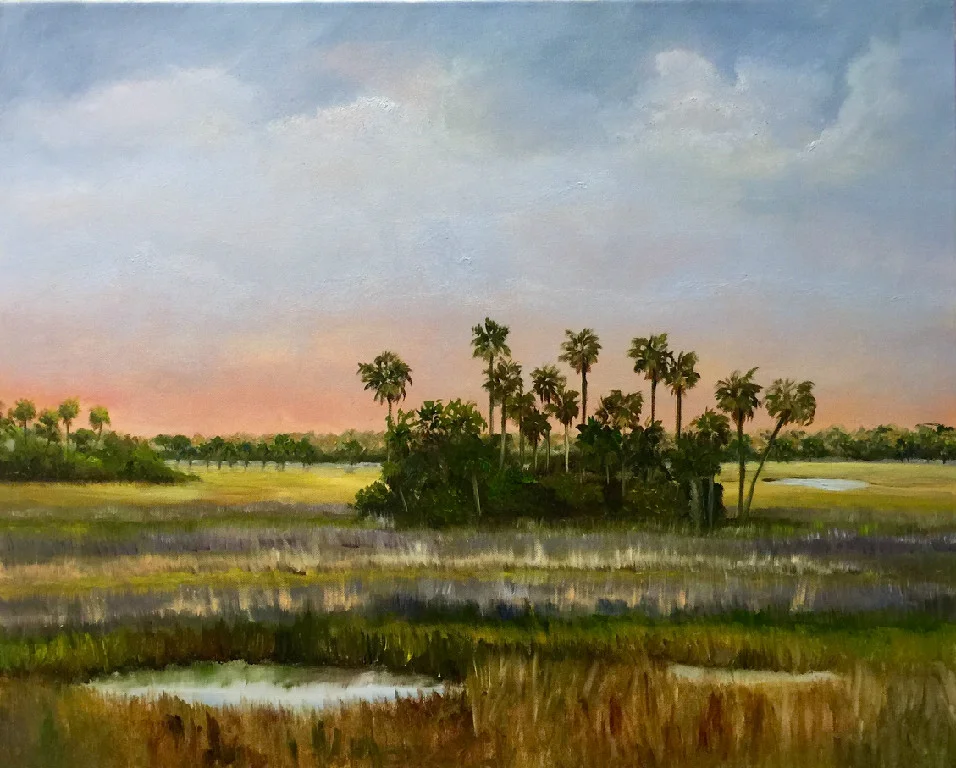 Gathering of Palms Oil on Canvas 24x30