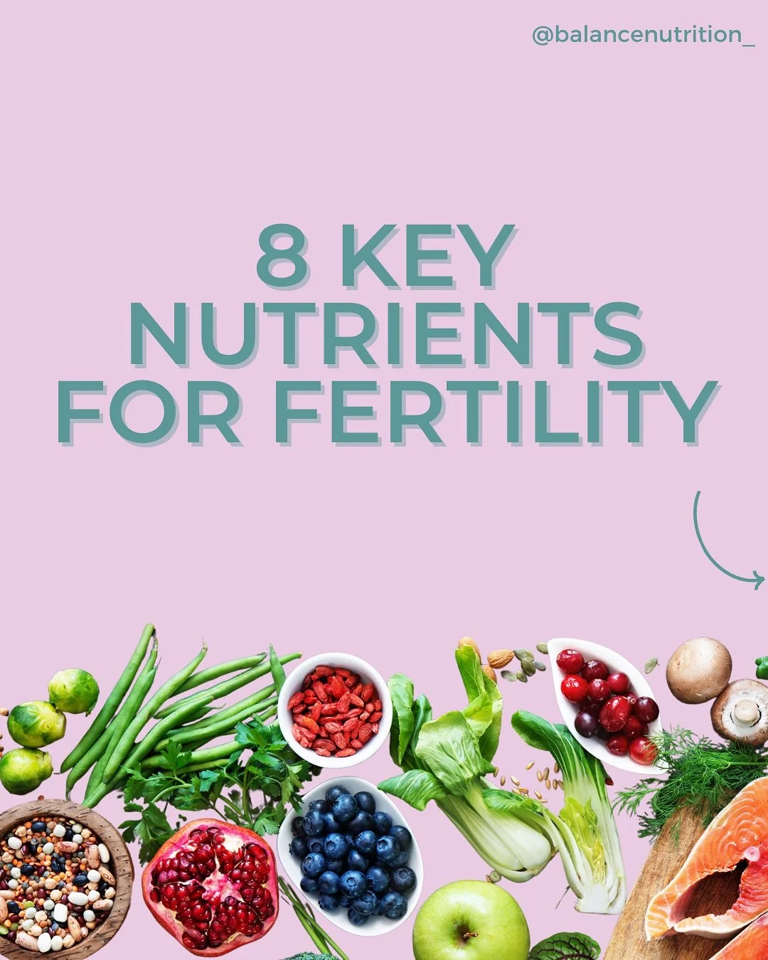 Support your Fertility with these 8 nutrients 🥑

Nourishing your body plays a key role in supporting reproductive health. Here are some essential nutrients to focus on when trying to conceive:

🥩 Iron &ndash; helps reduce the risk of ovulatory infe