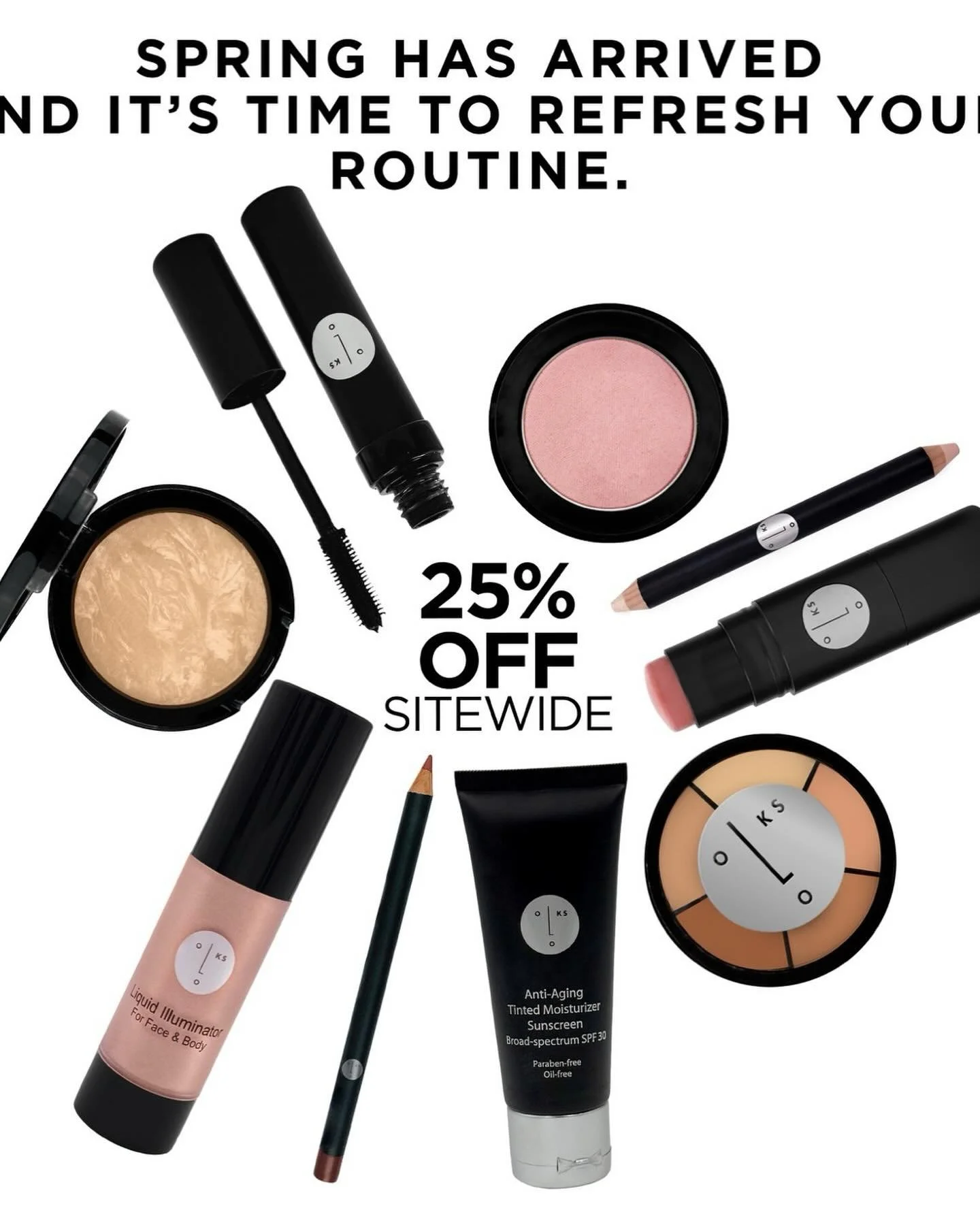 LAST DAY 25% OFF.
Time to stock up for SPRING.
#springmakeup #springmakeuplooks #cosmetics #naturalmakeuplook #eyeshadow
@lookscosmetics  getthelooks.com