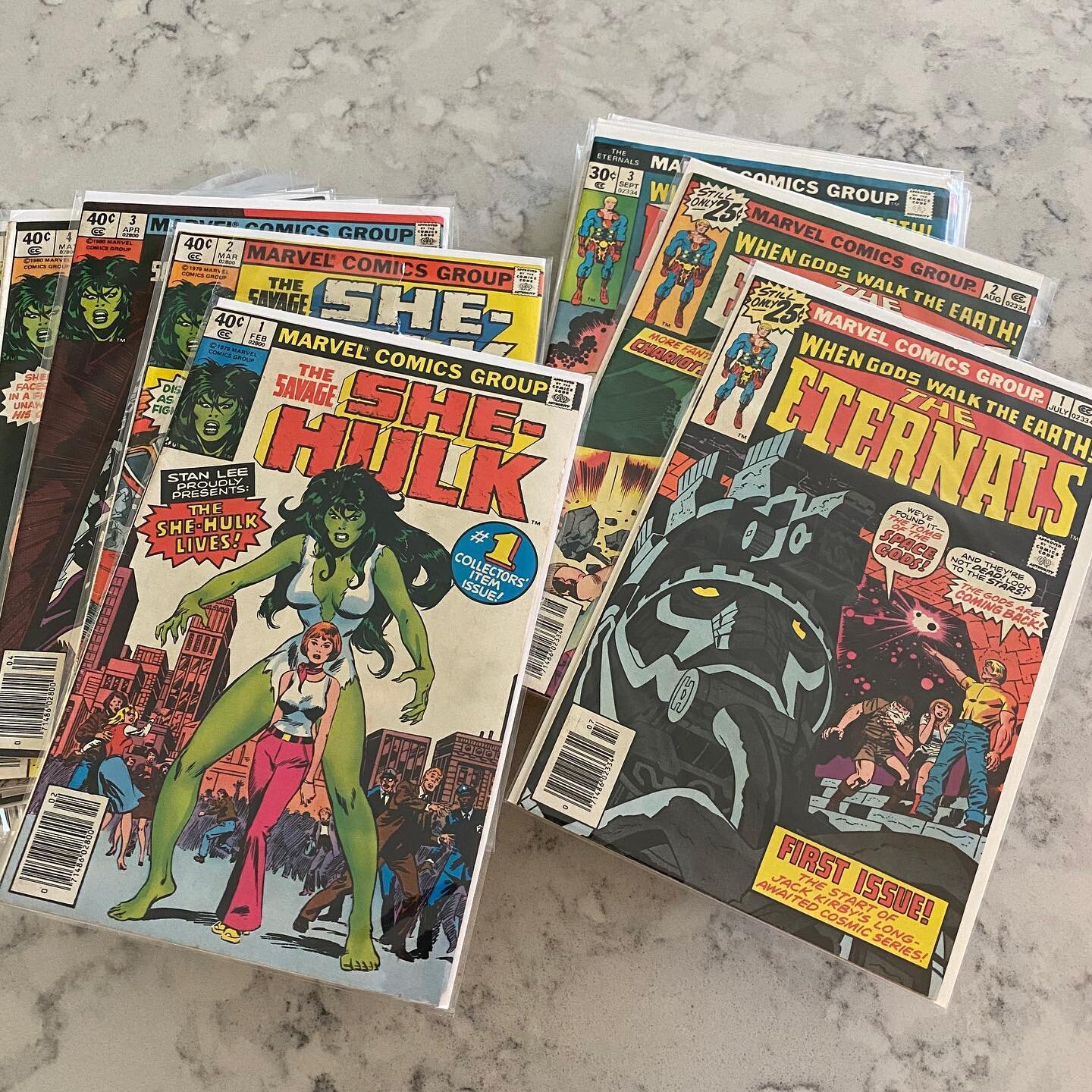 Mail call! Thanks to @daywalker1969 for these beauties! 😍 Nearly full runs of Savage She-Hulk and The Eternals! 
&mdash;&mdash;&mdash;&mdash;&mdash;&mdash;&mdash;&mdash;&mdash;&mdash;&mdash;&mdash;&mdash;&mdash;
#comics #comicbooks #shehulk #eternal